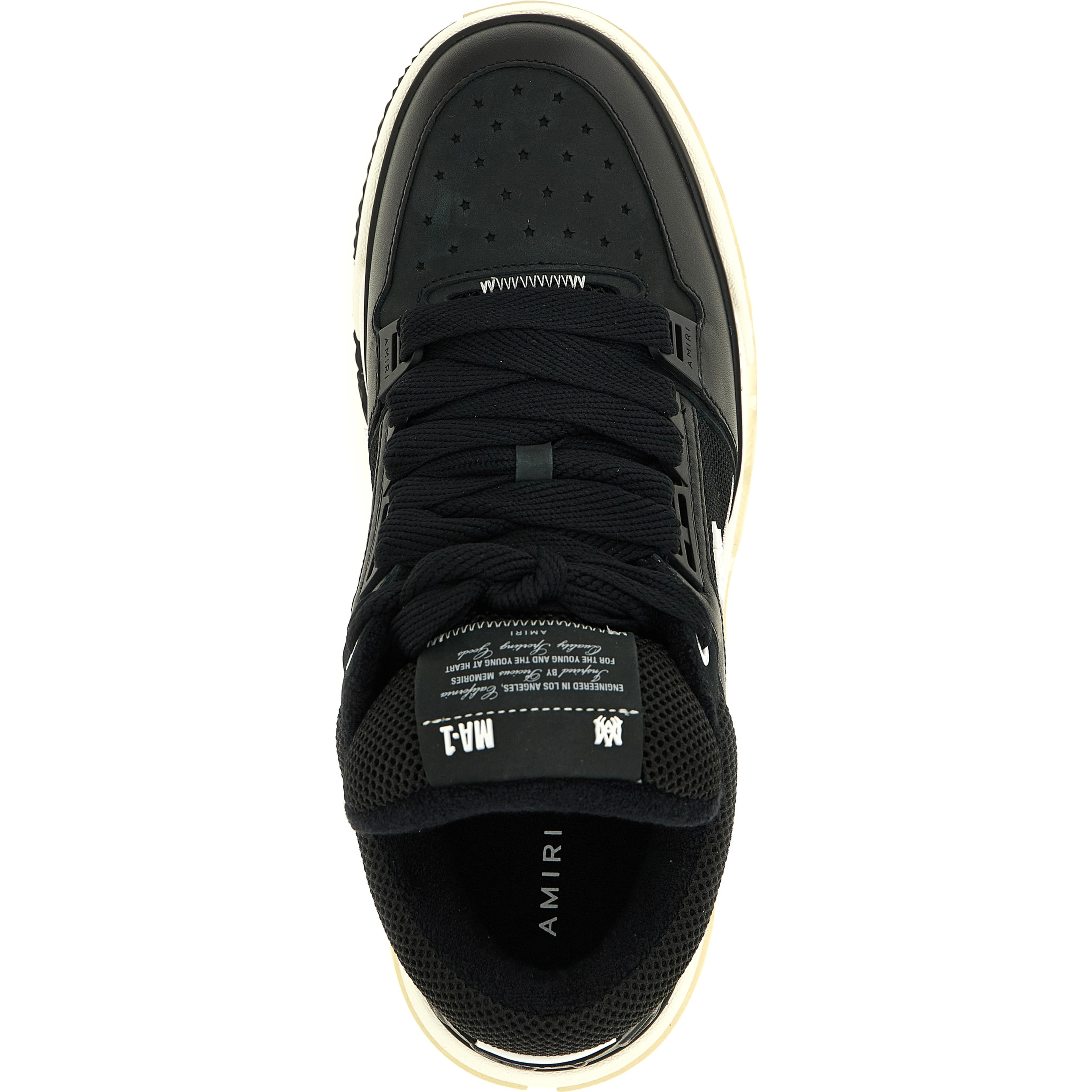 Black Calfskin Athletic Sneakers