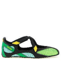 Bicolor Polyethylene Ballet Flats