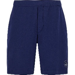 Blue Cotton Bermuda Shorts