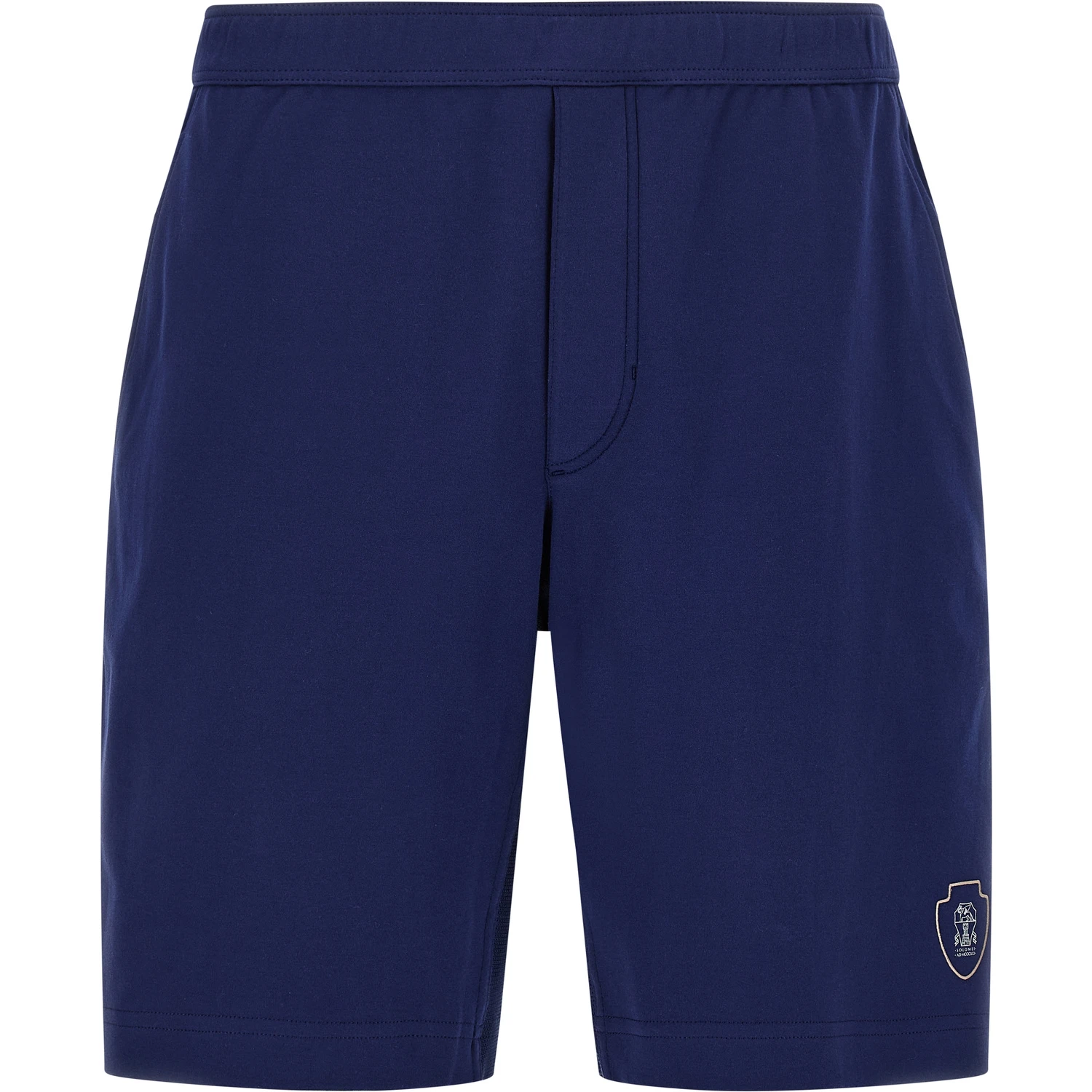 Blue Cotton Bermuda Shorts