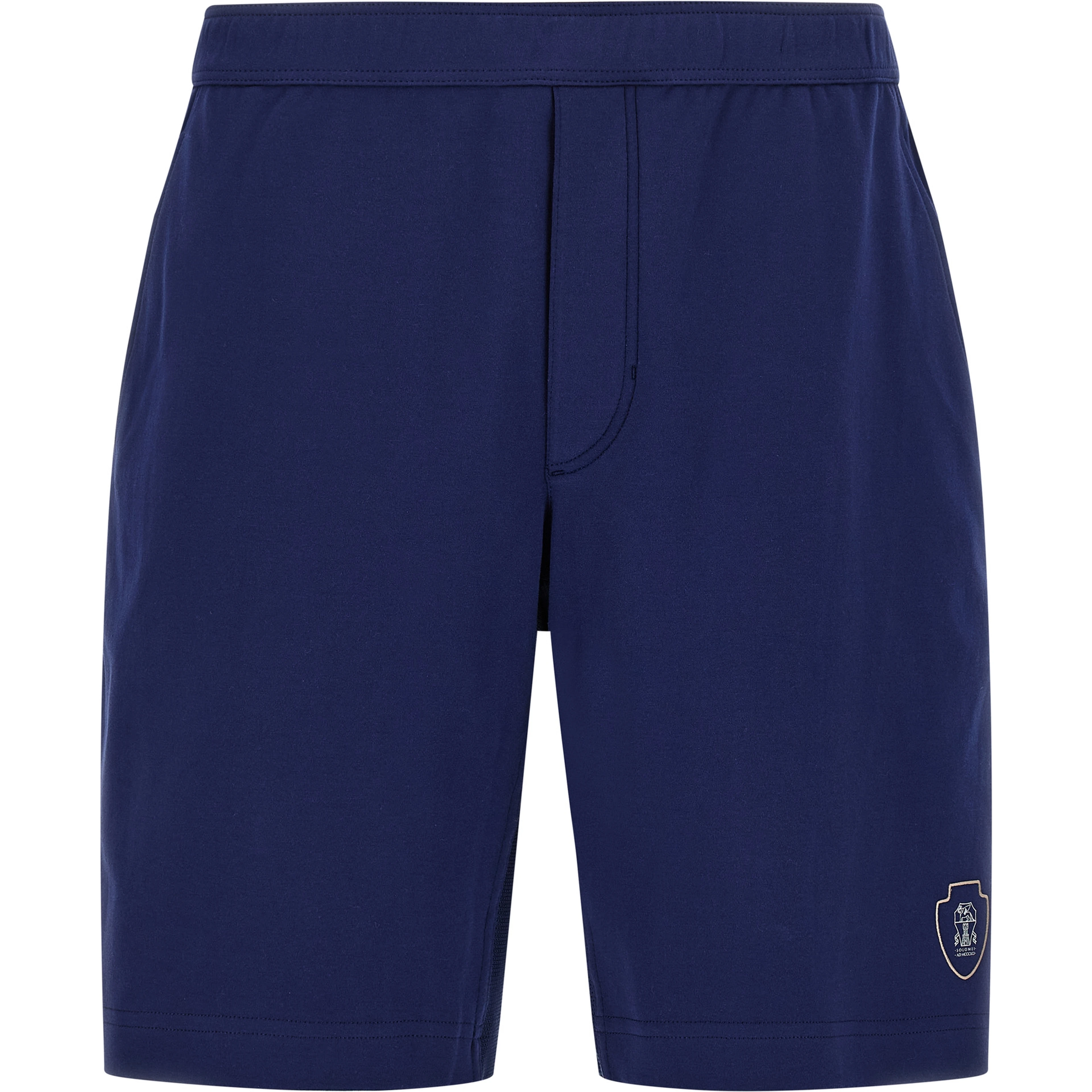 Blue Cotton Bermuda Shorts