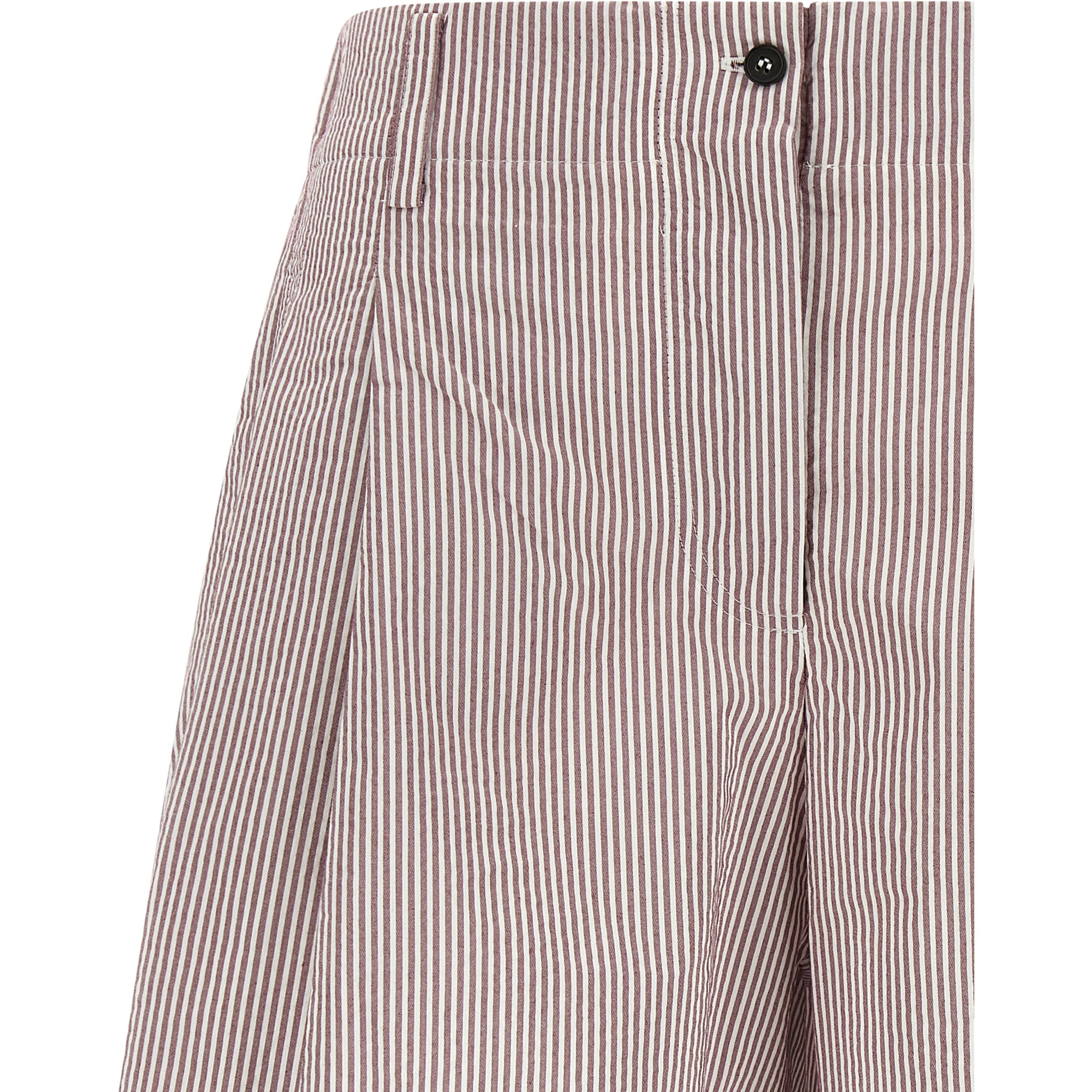 Multicolor Cotton Bermuda Shorts