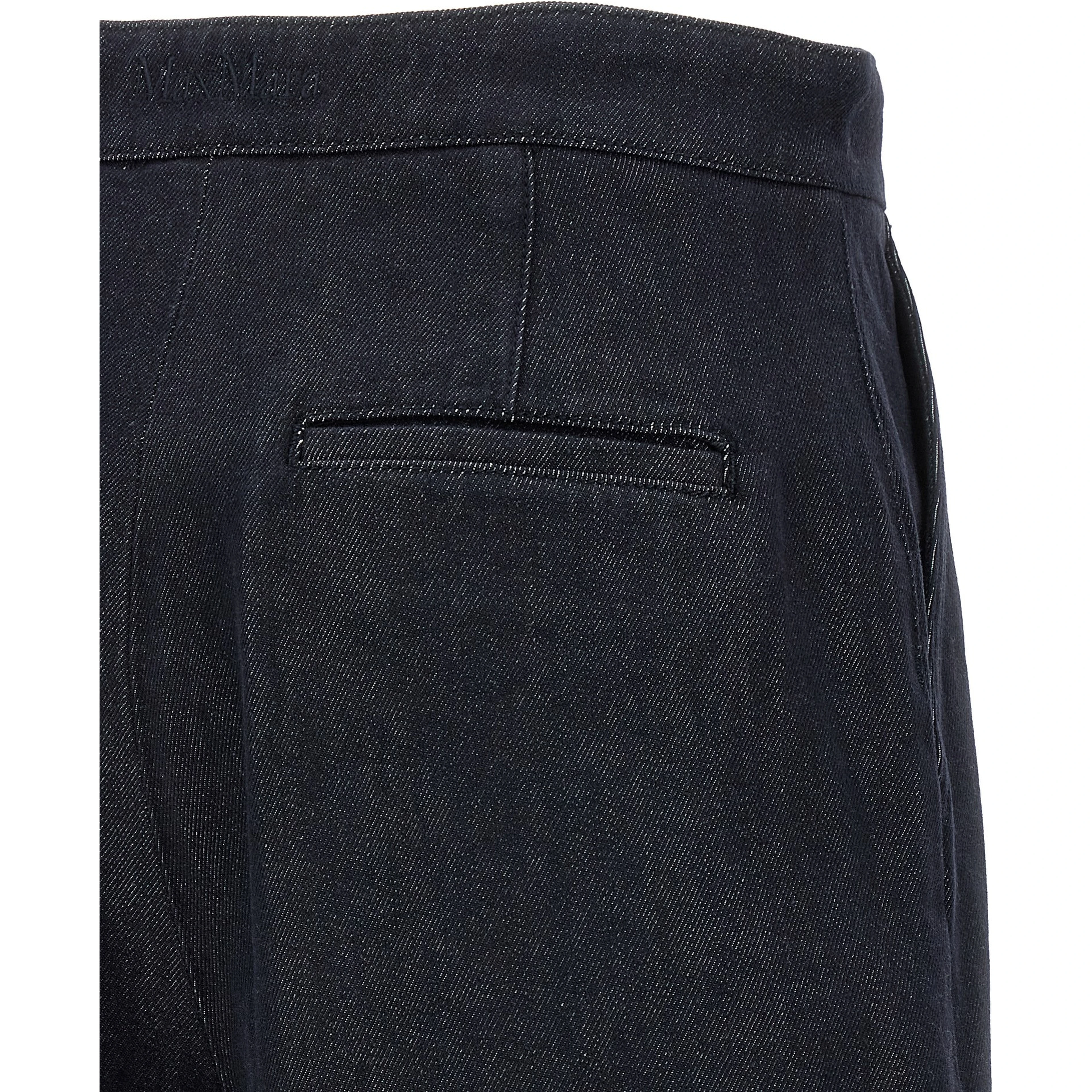 Blue Cotton Bermuda Shorts
