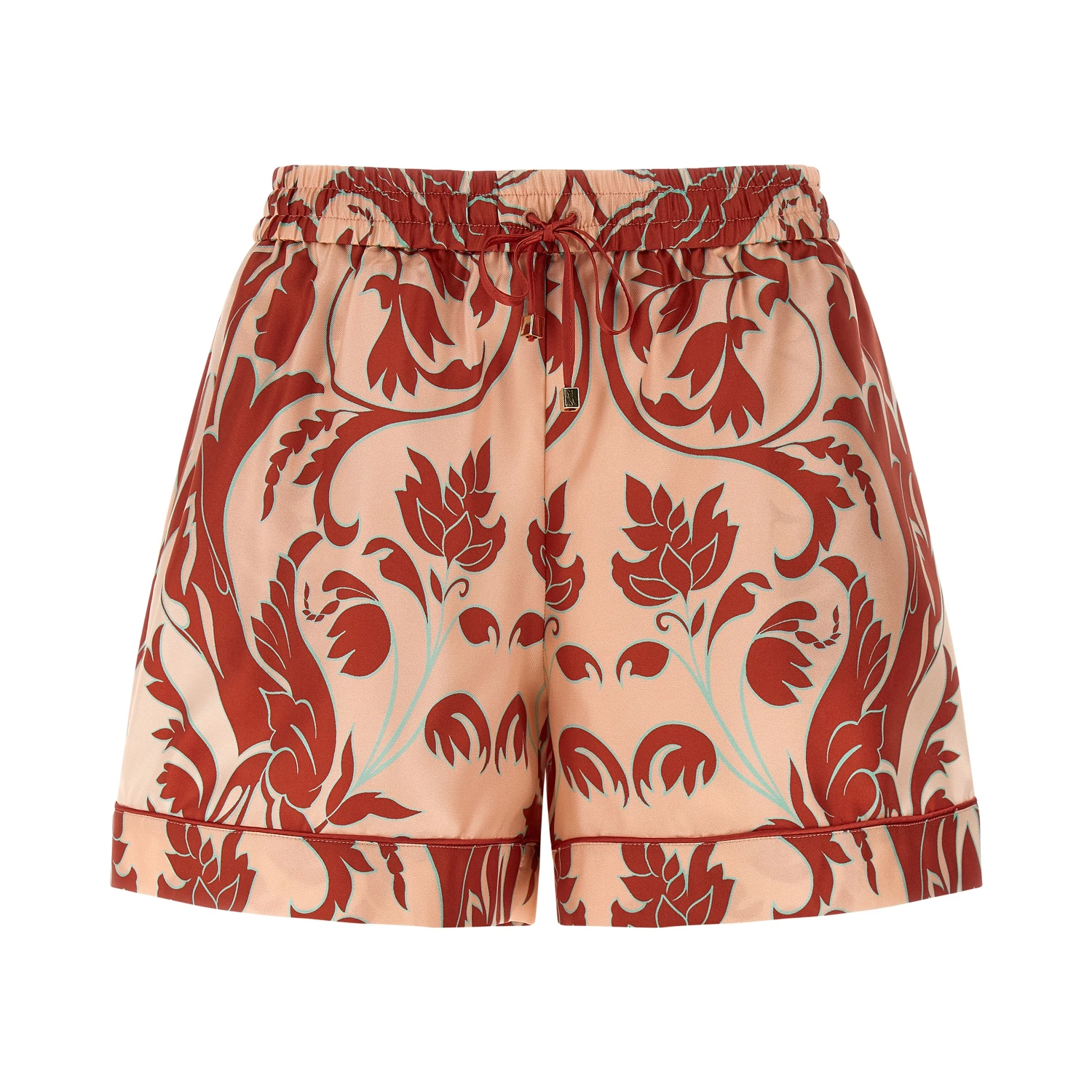 Multicolor Silk Bermuda Shorts