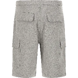 Gray Cotton Bermuda Shorts
