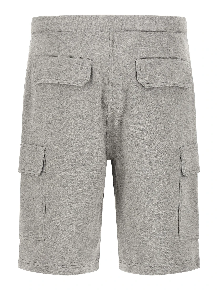 Gray Cotton Bermuda Shorts