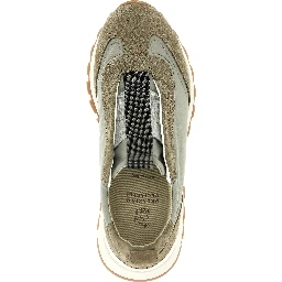 Bicolor Polyester Athletic Sneakers