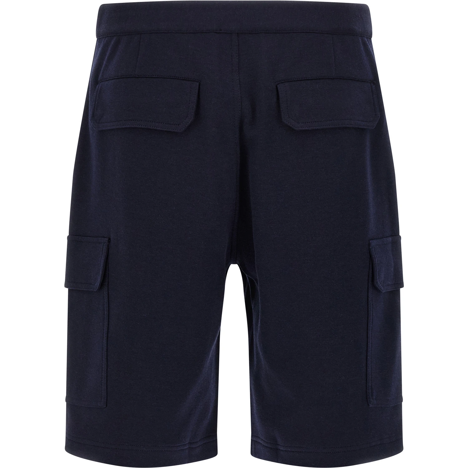 Blue Cotton Bermuda Shorts