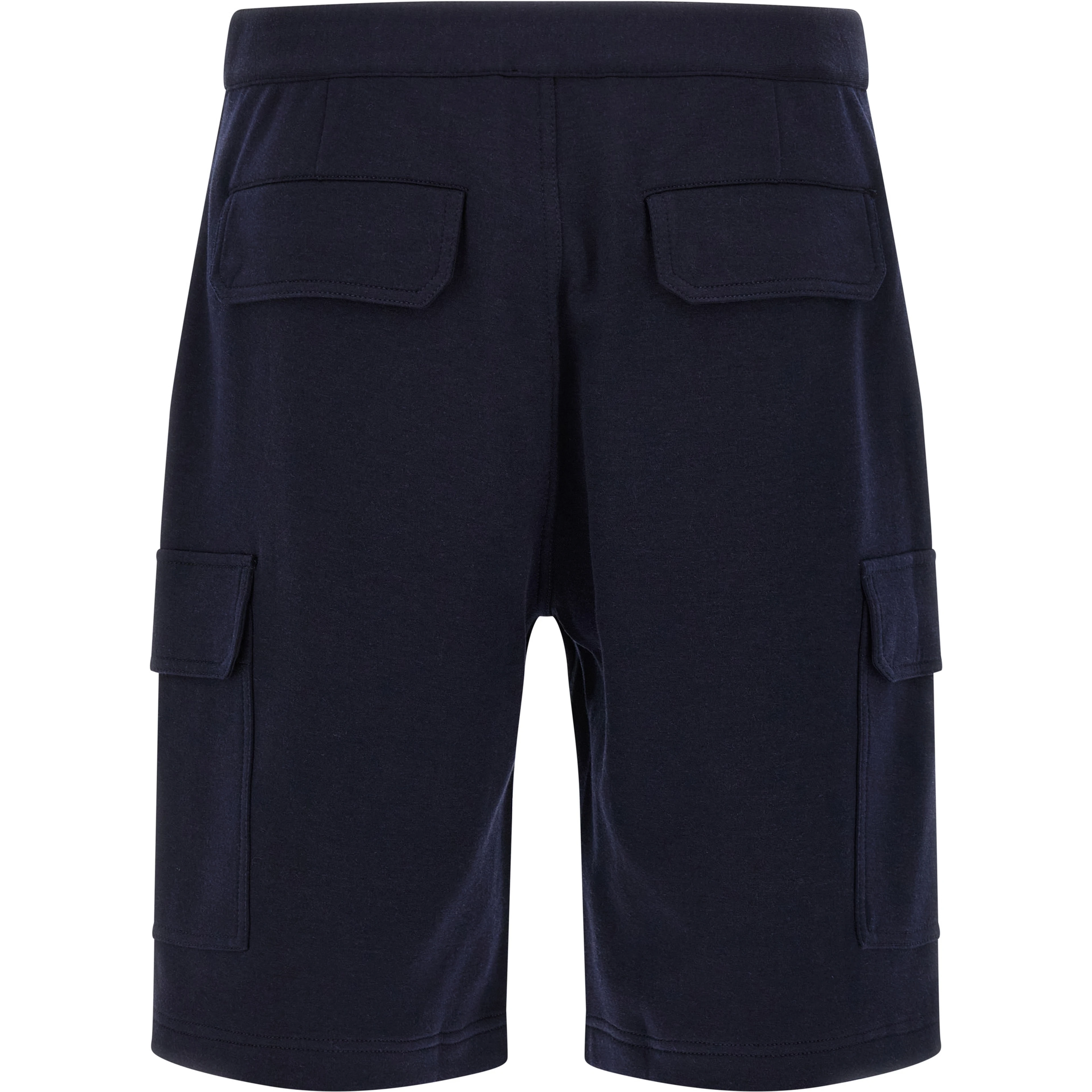 Blue Cotton Bermuda Shorts