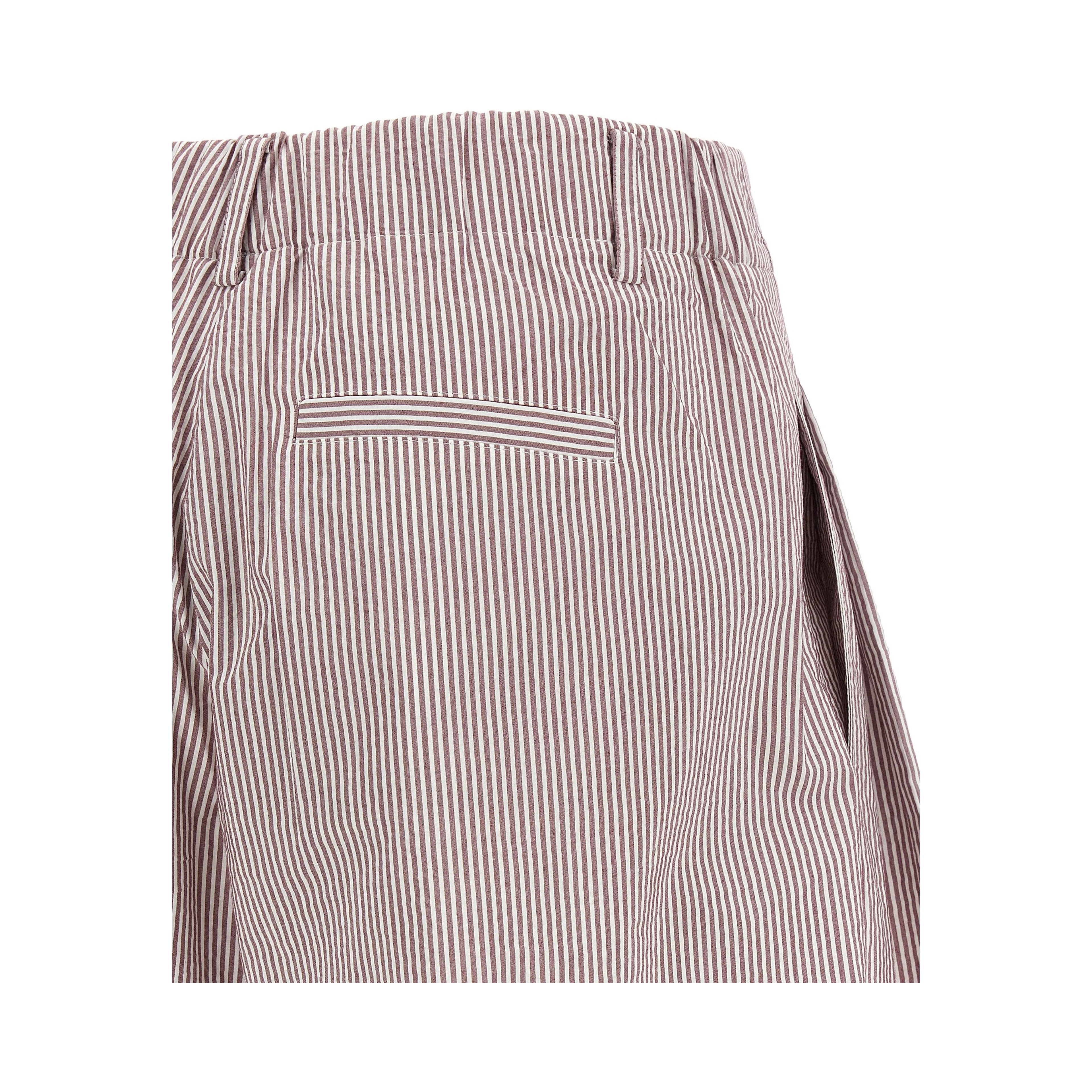 Multicolor Cotton Bermuda Shorts