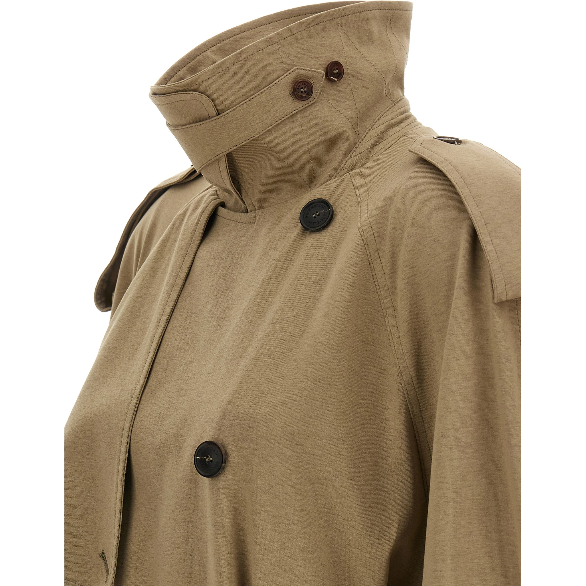 Beige Cotton Coat