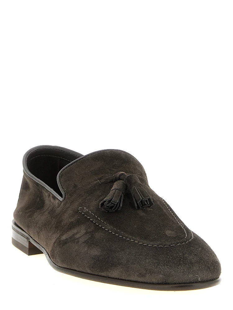 Gray Calfskin Slip-On Loafers alternative