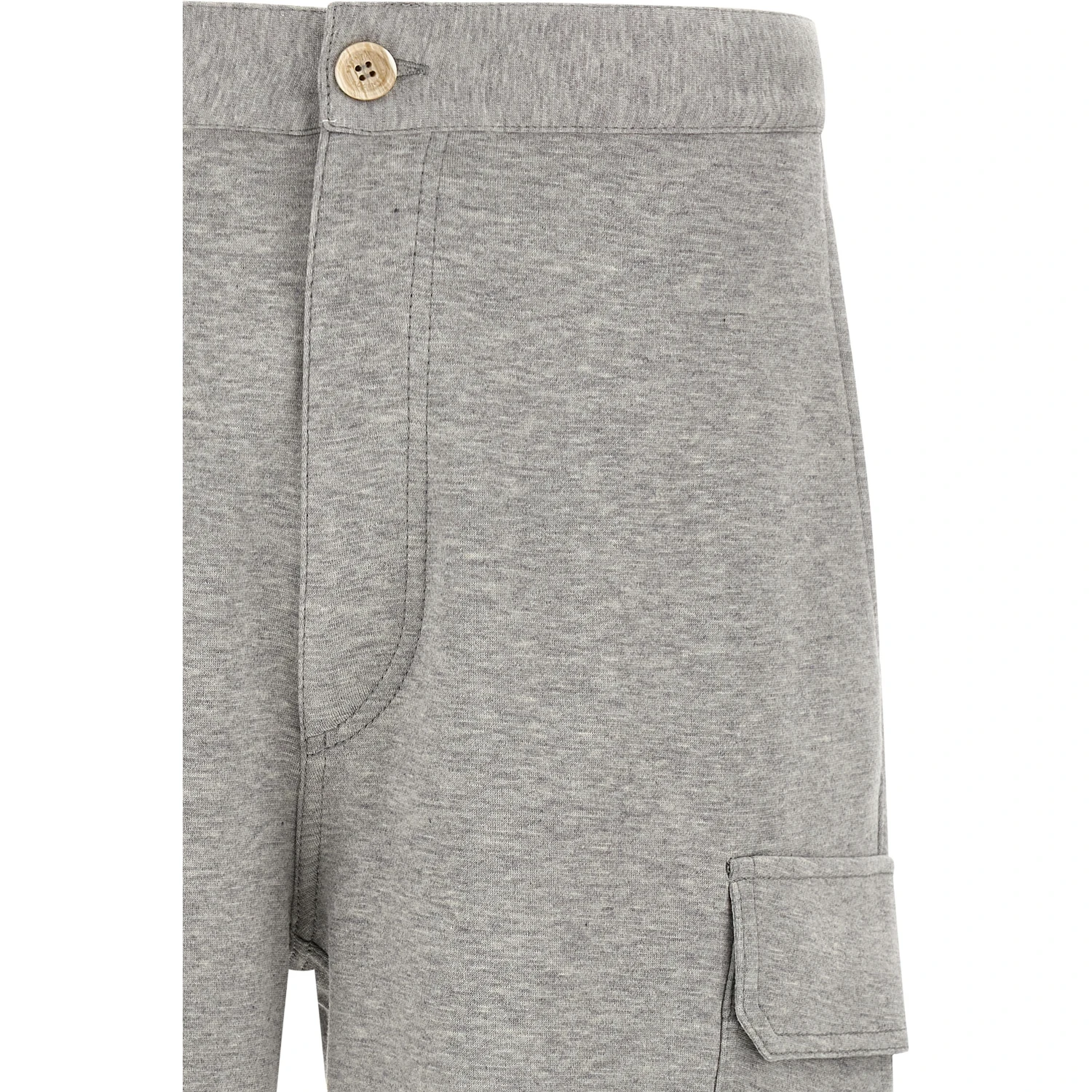 Gray Cotton Bermuda Shorts