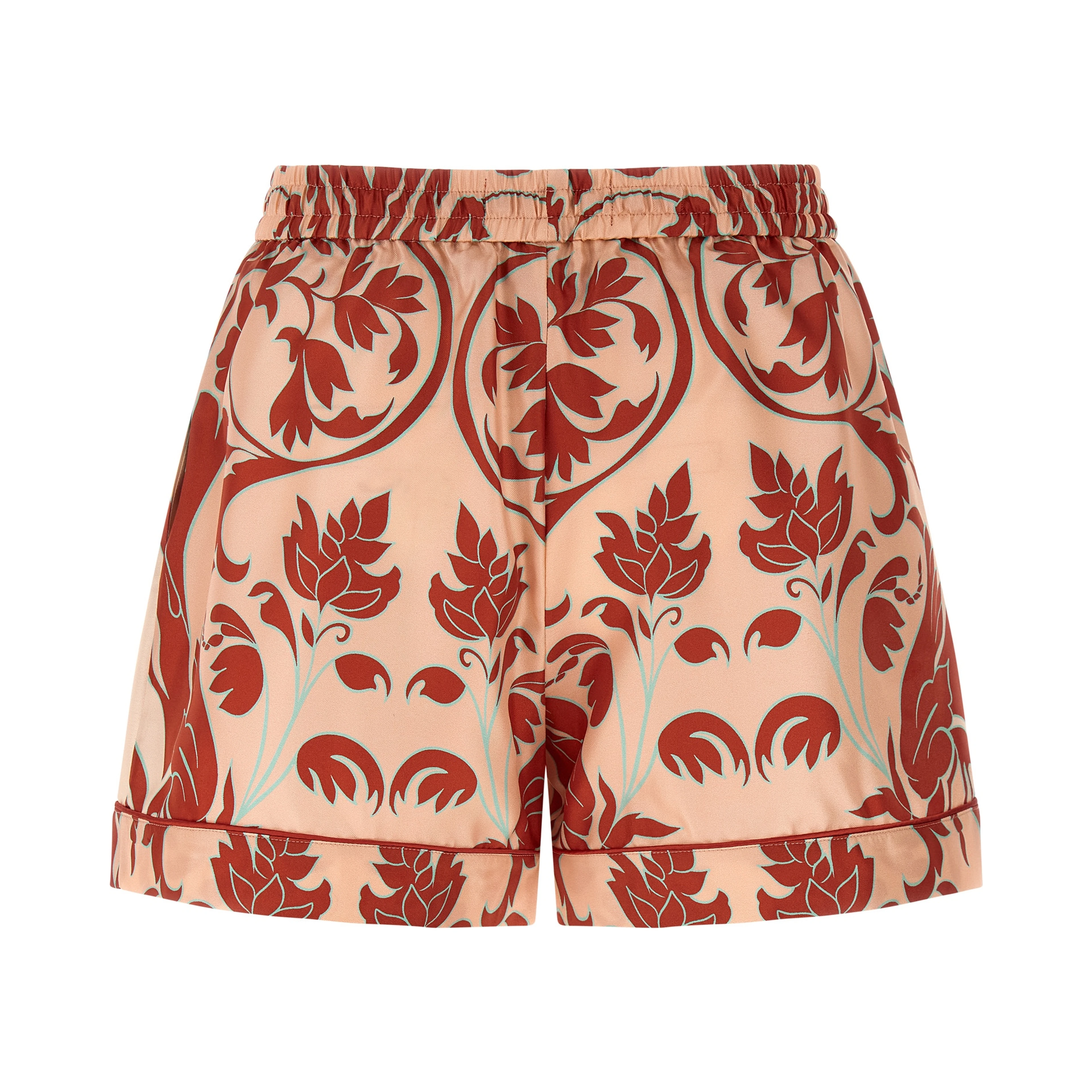 Multicolor Silk Bermuda Shorts