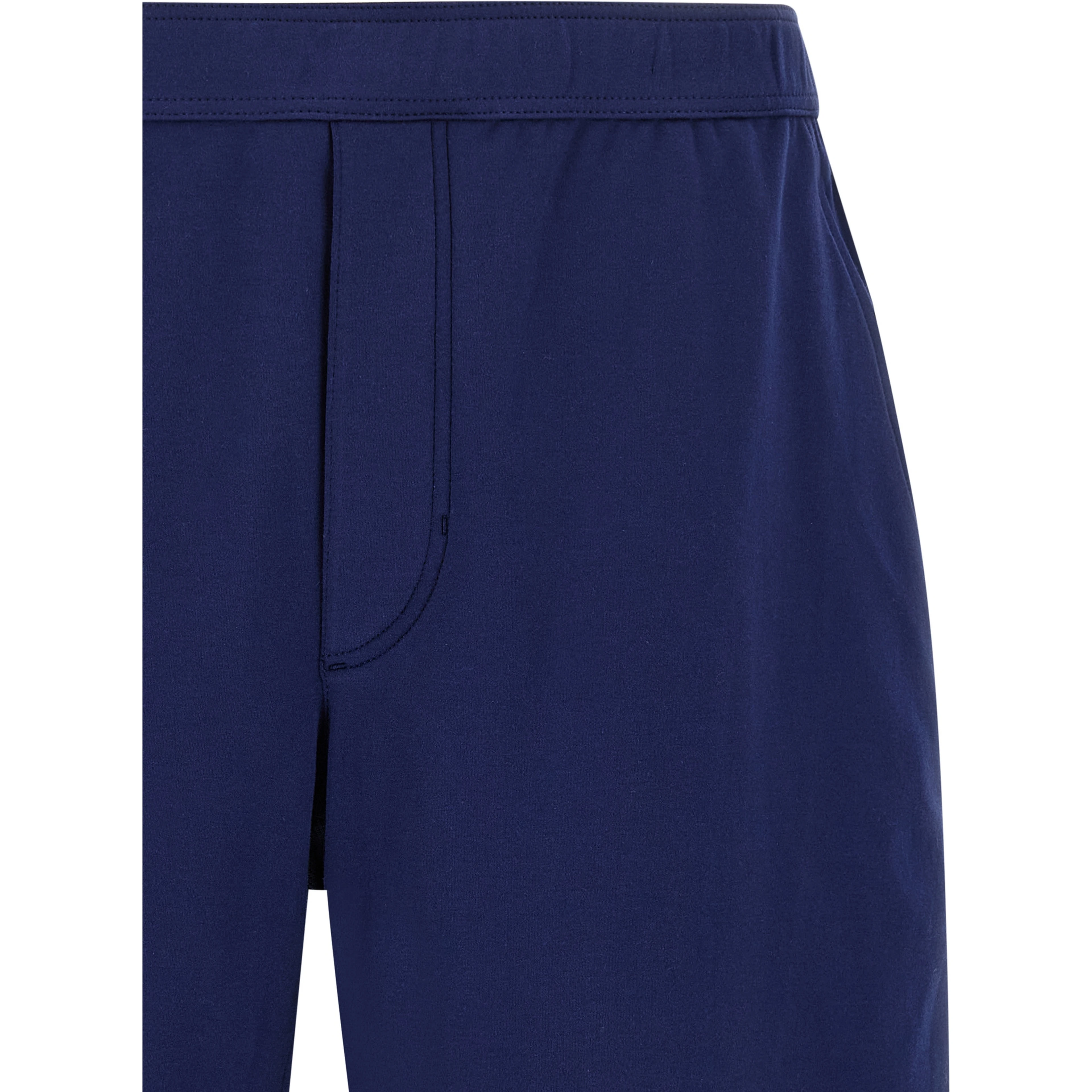 Blue Cotton Bermuda Shorts