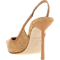 Brown Polyamide High Heel Pumps