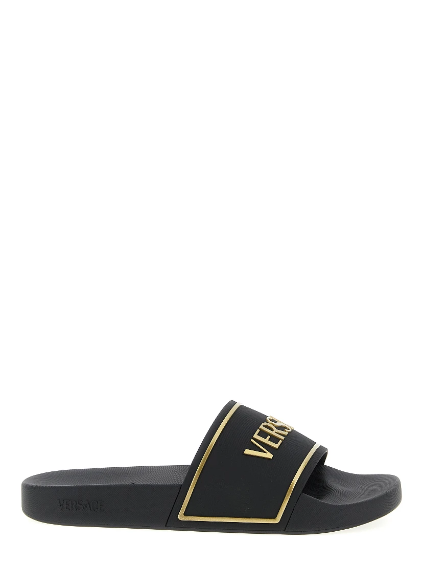 Black Polyurethane Slides