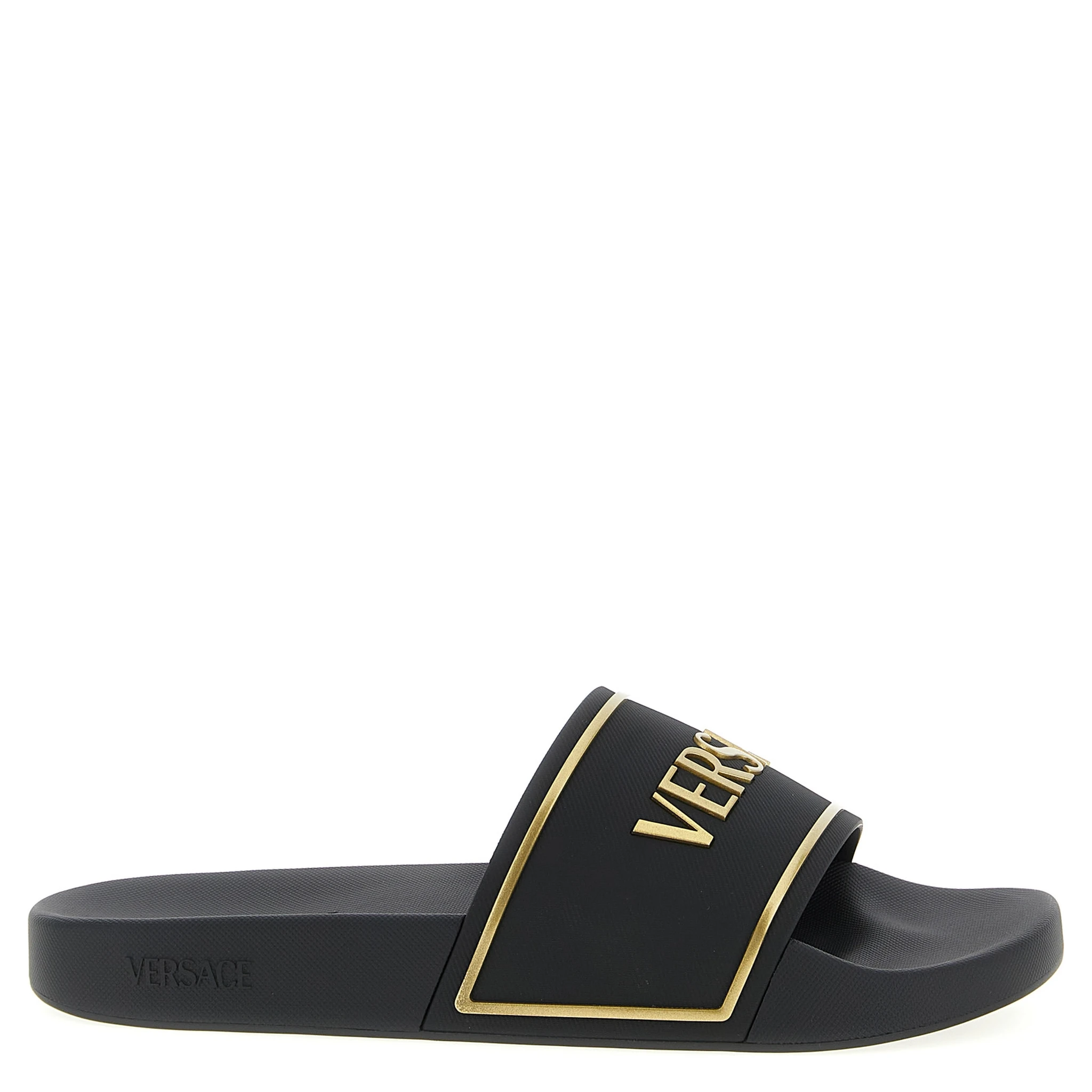 Black Polyurethane Slides