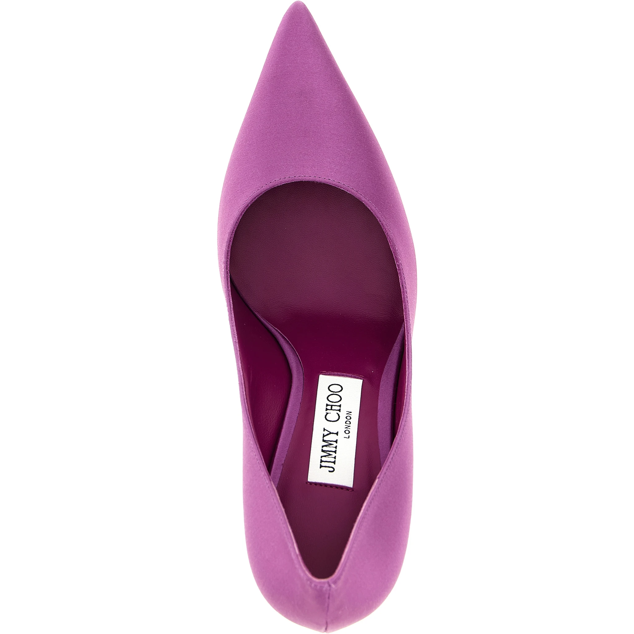 Purple Tencel High Heel Pumps