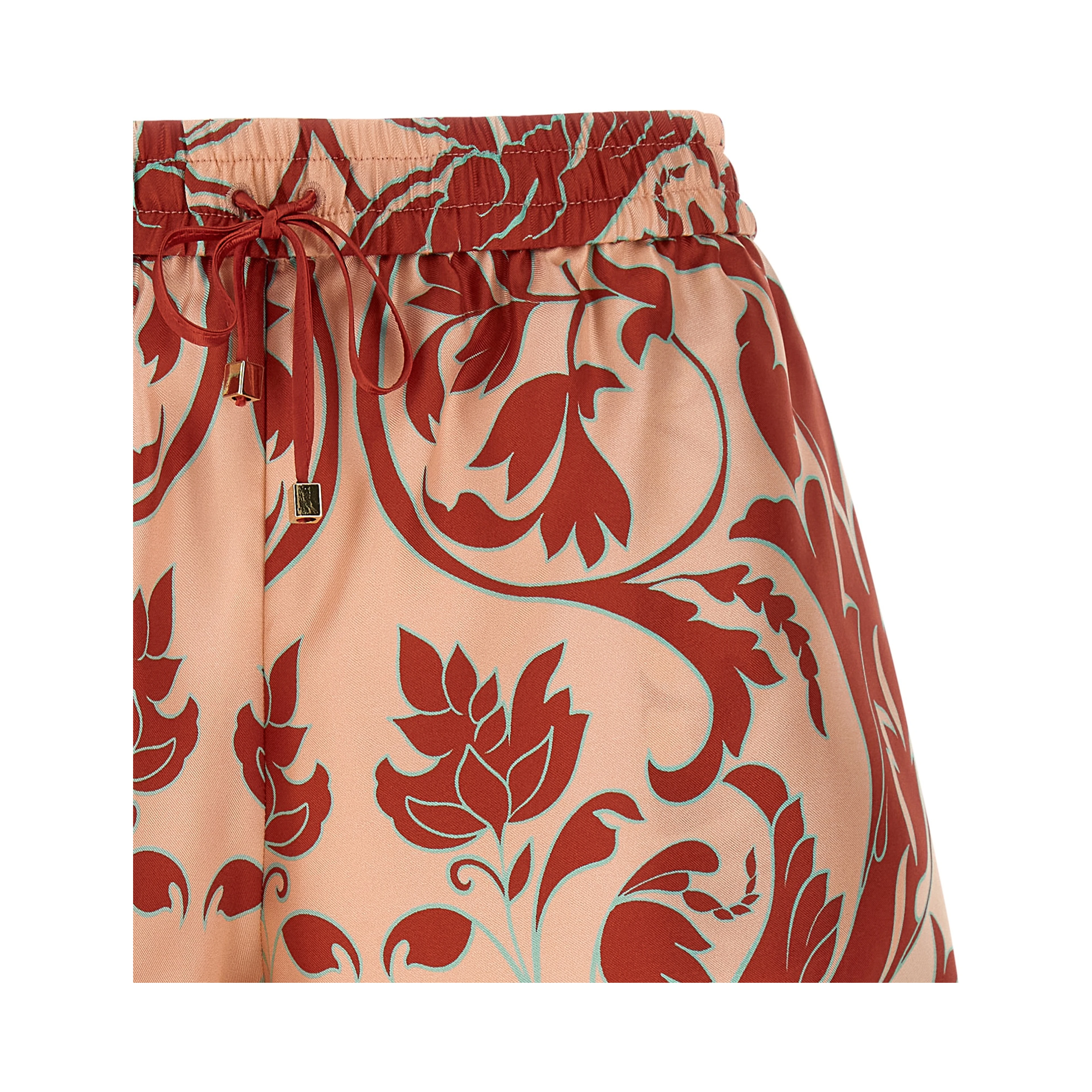 Multicolor Silk Bermuda Shorts