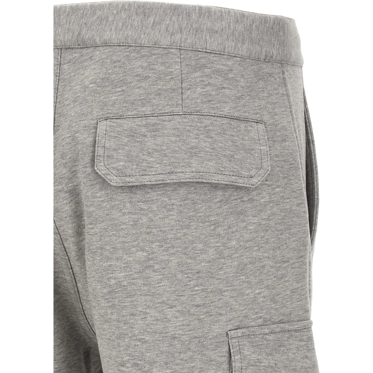 Gray Cotton Bermuda Shorts