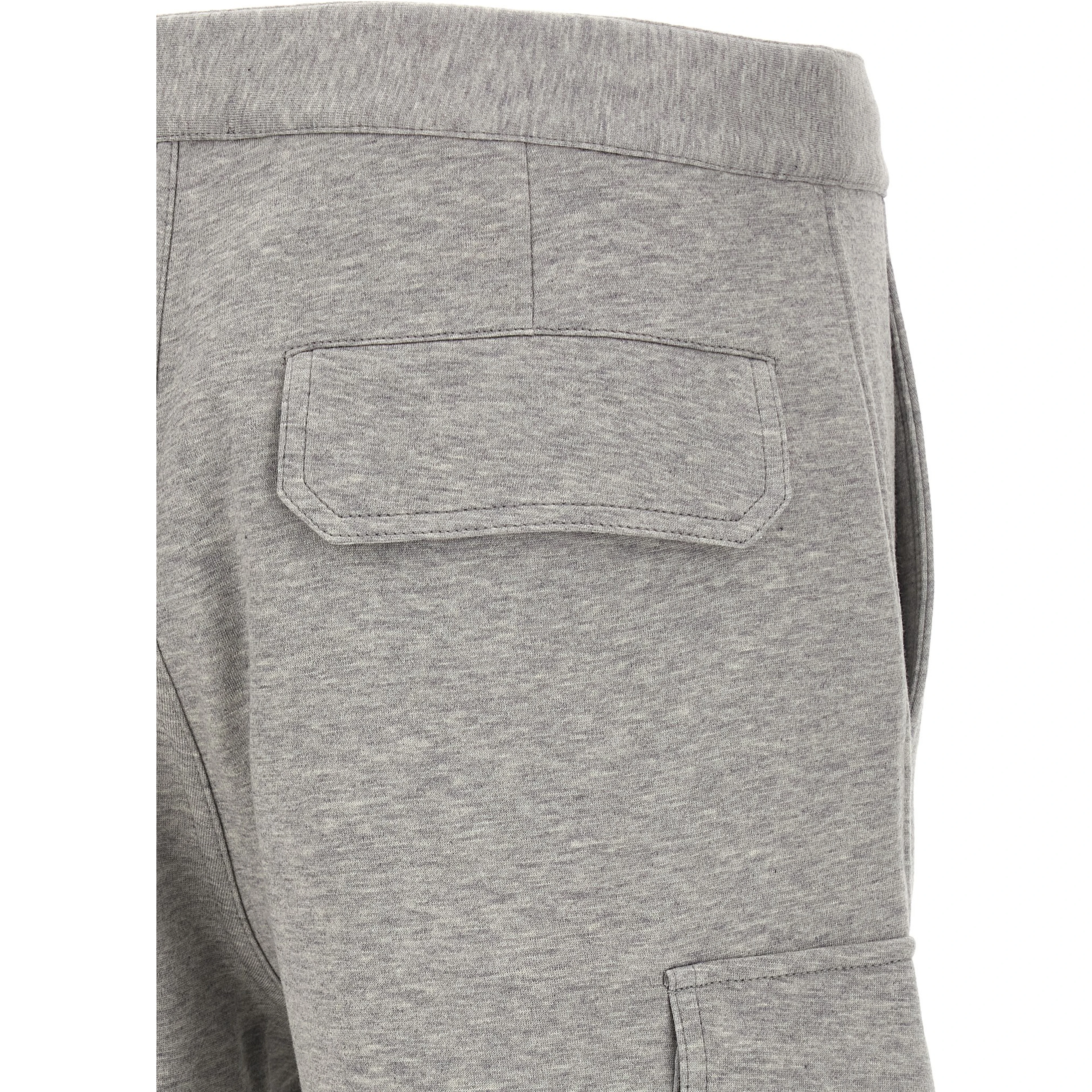 Gray Cotton Bermuda Shorts