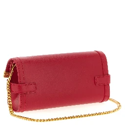 Fuchsia Calfskin Clutch Bag