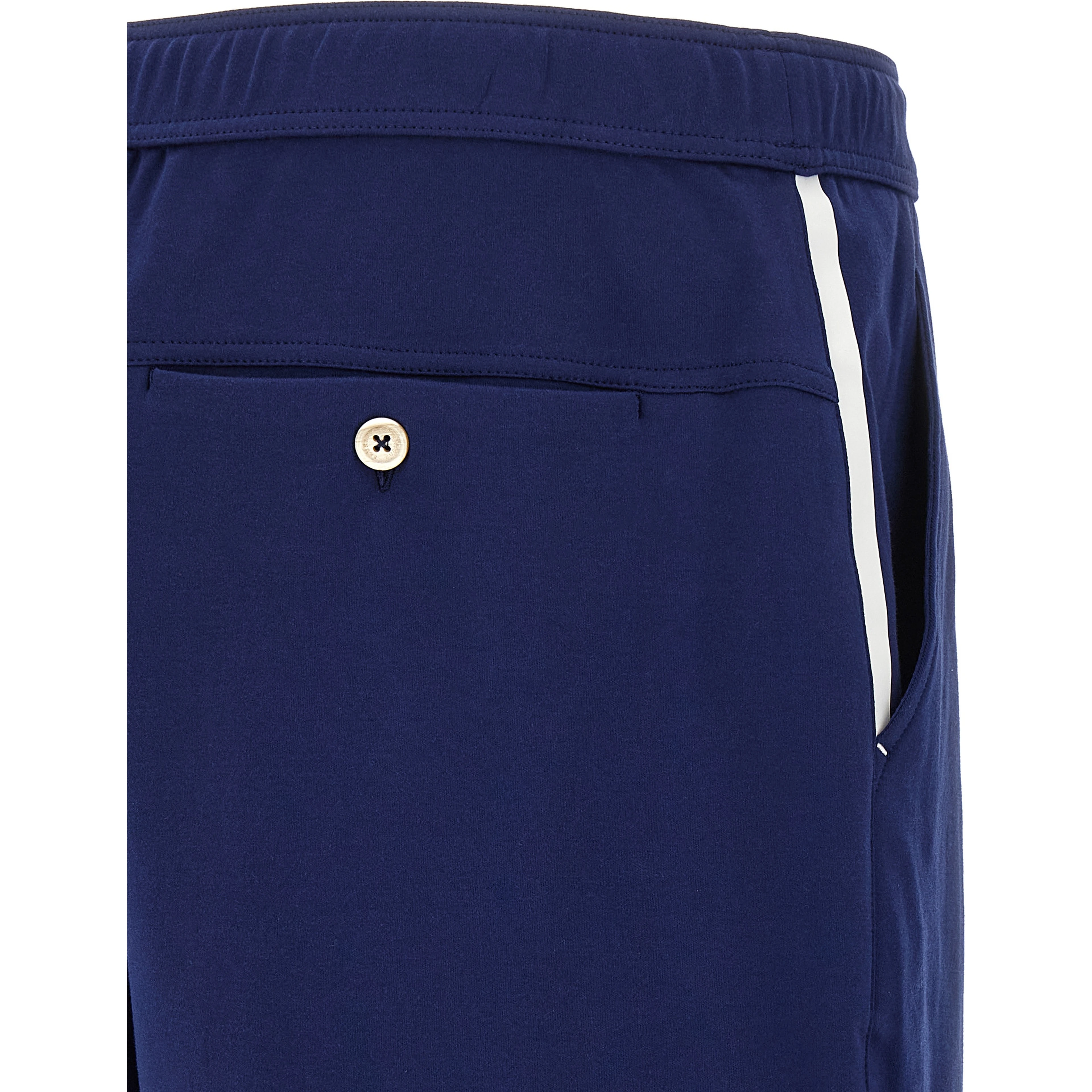 Blue Cotton Bermuda Shorts