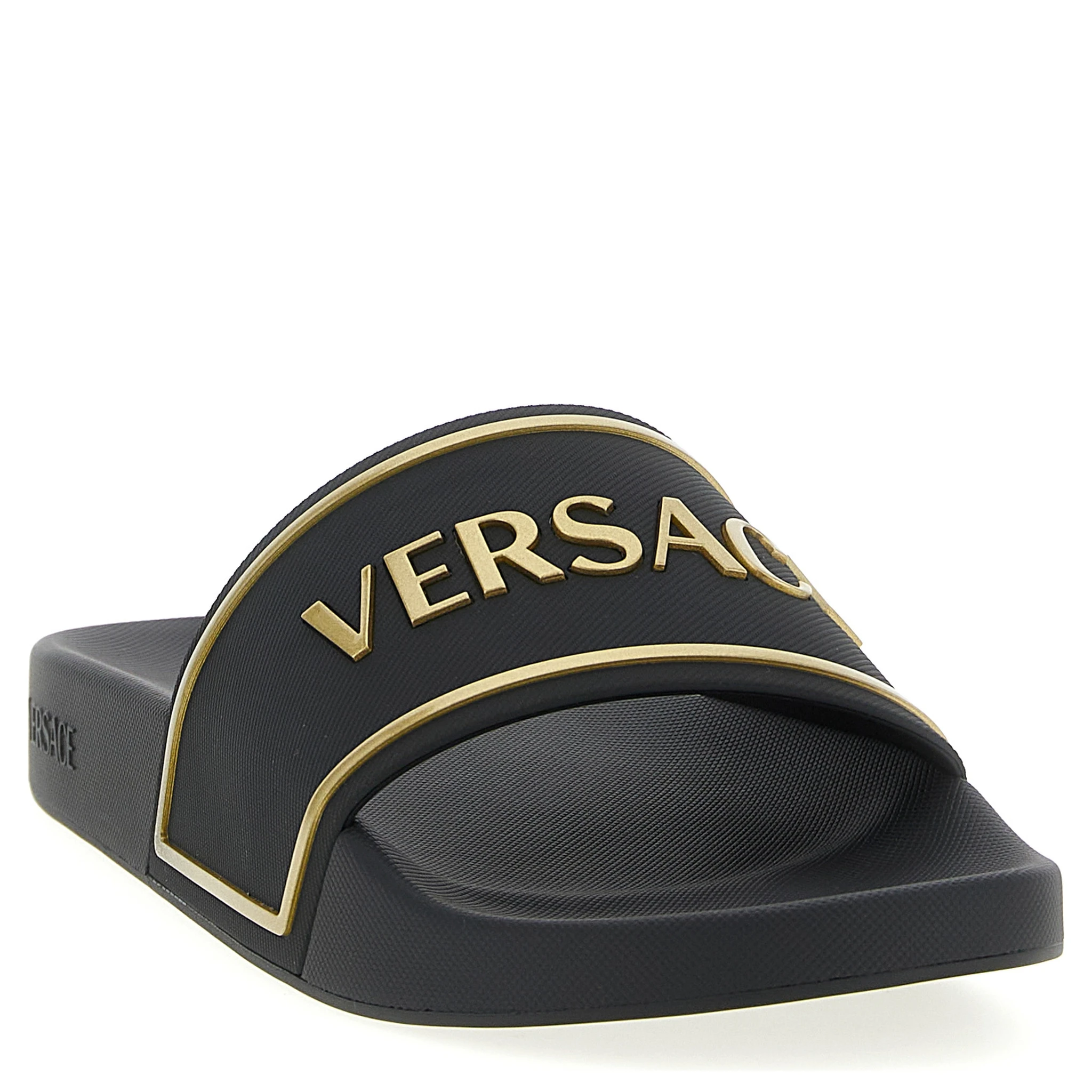 Black Polyurethane Slides