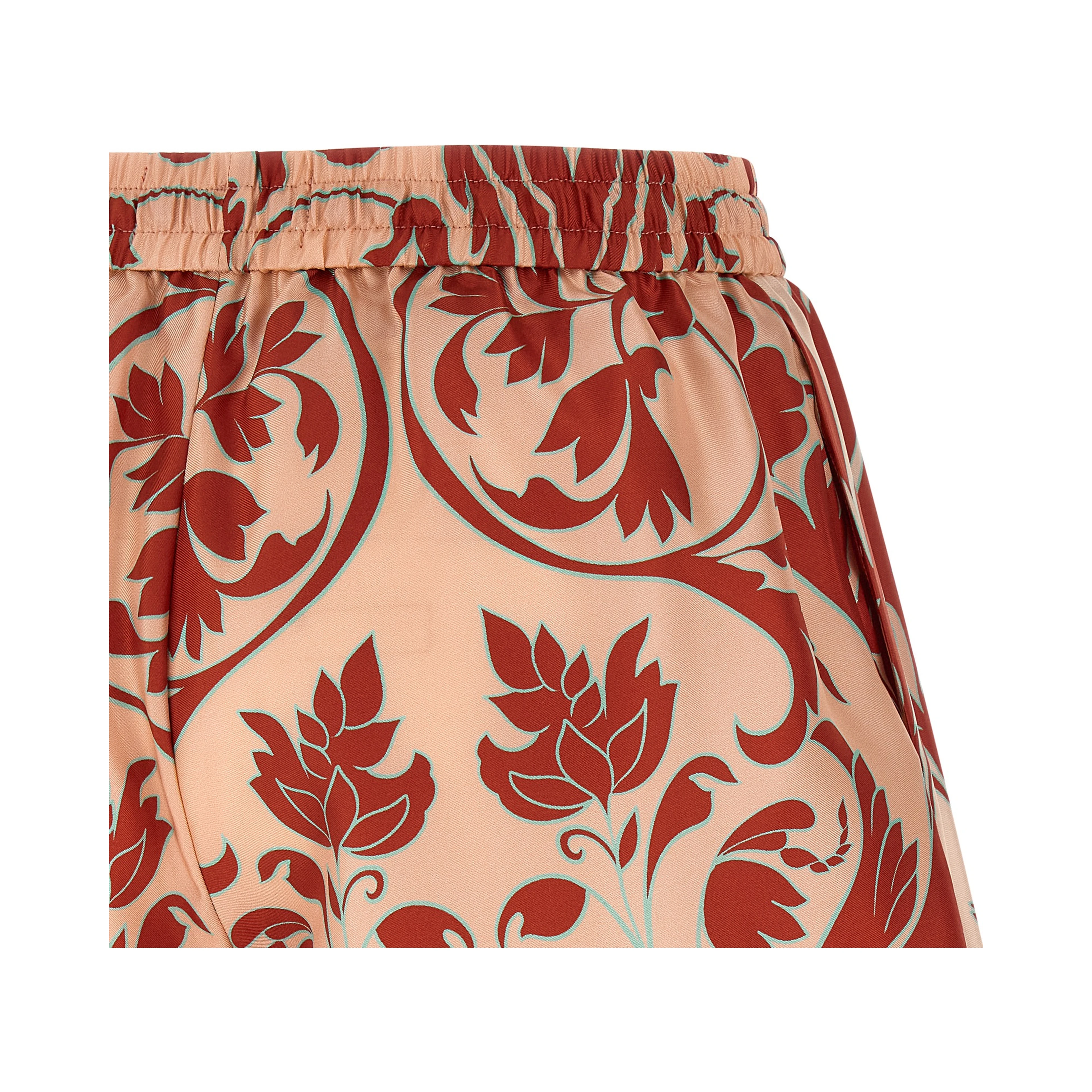 Multicolor Silk Bermuda Shorts