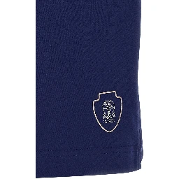 Blue Cotton Bermuda Shorts