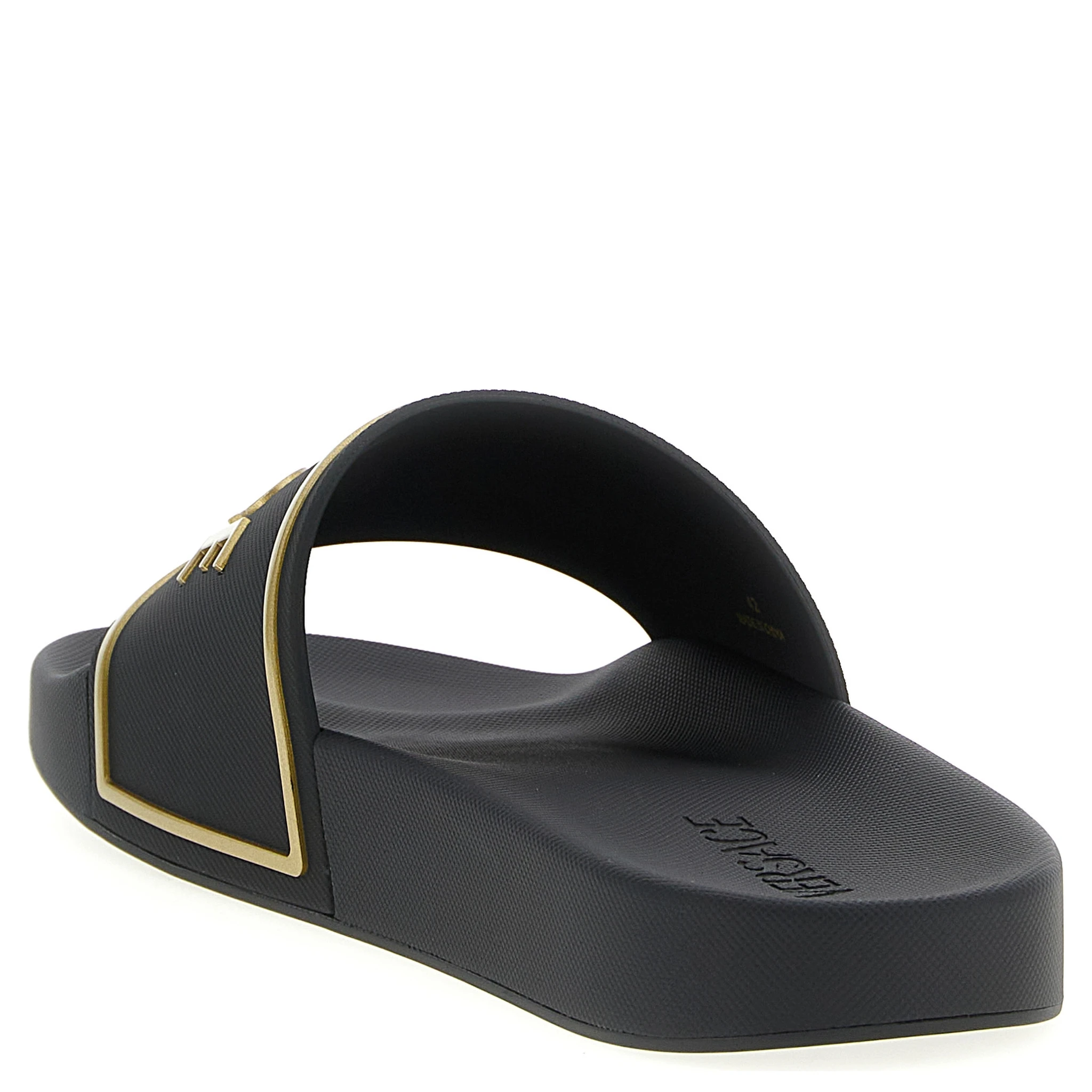 Black Polyurethane Slides