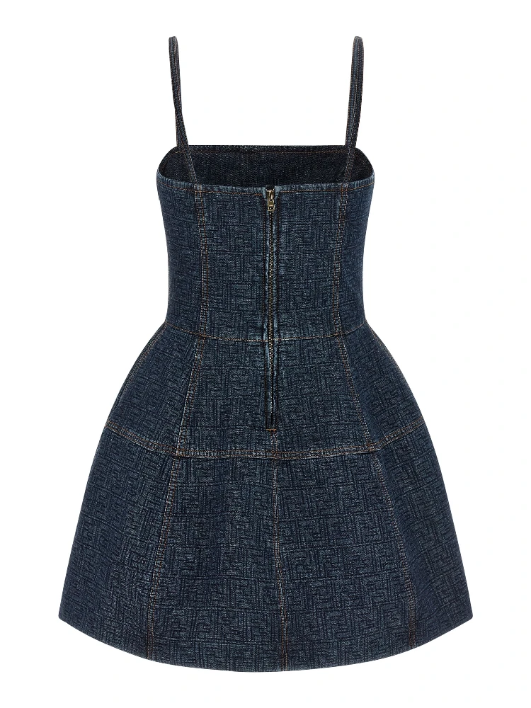 Blue Cotton Short Dress alternative