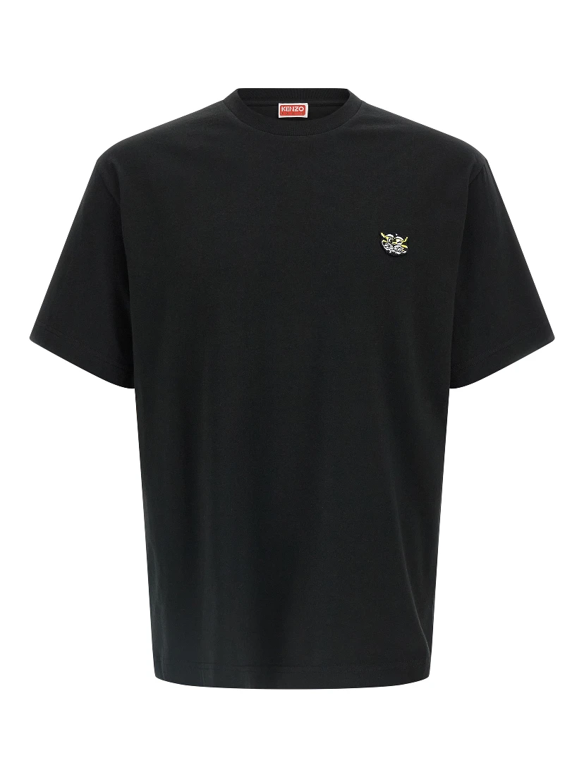 Black Cotton T-Shirt