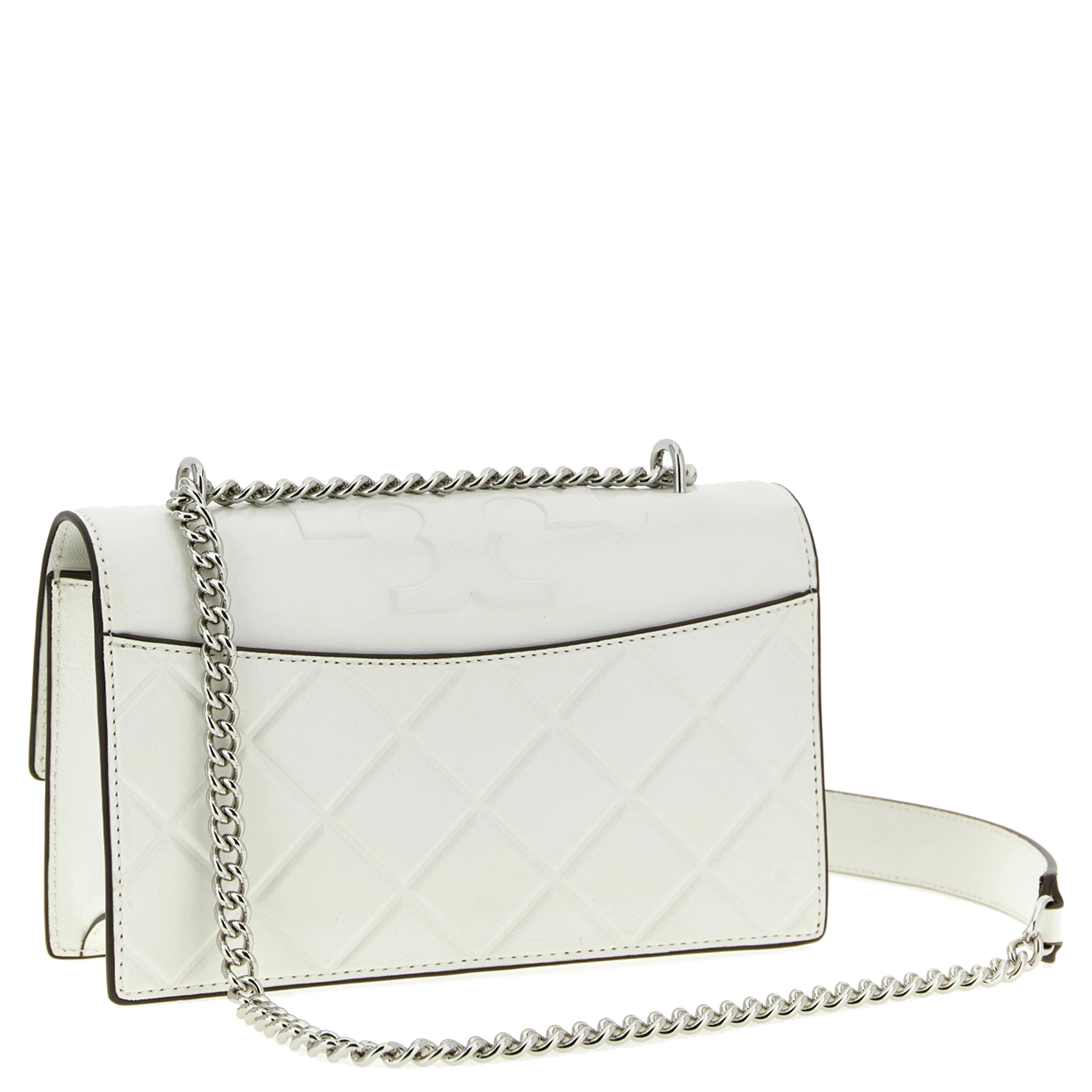 White Goatskin Crossbody Bag