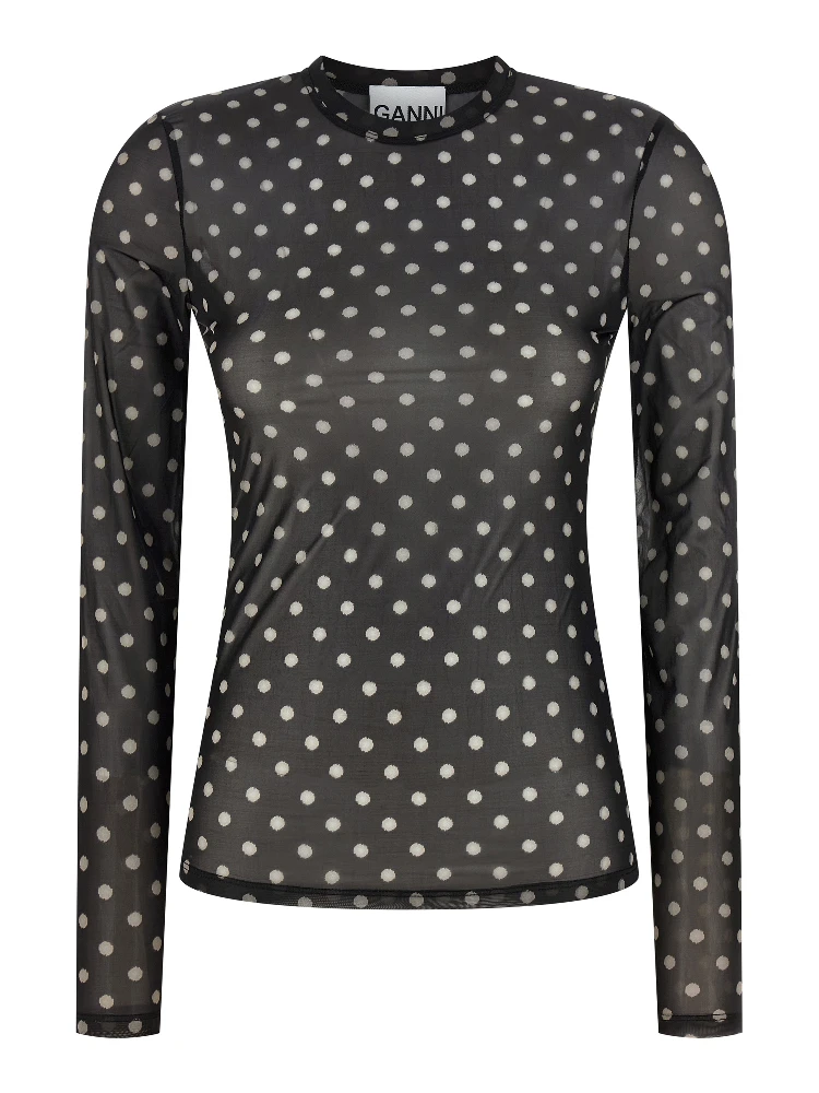 Black Polyester Sweatshirt