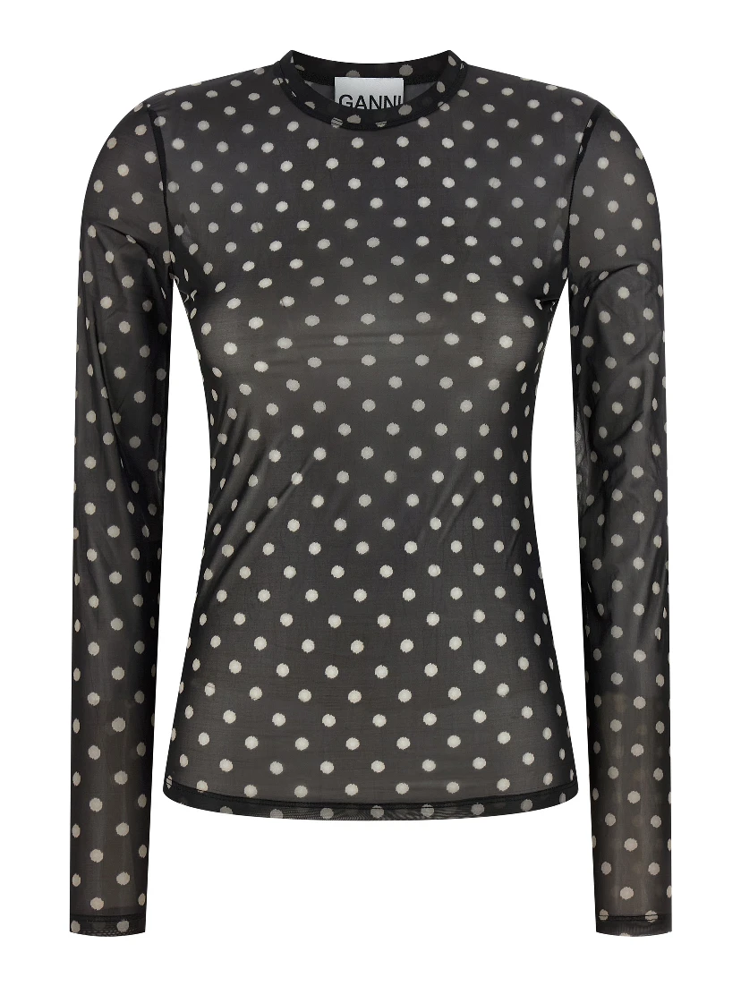 Black Polyester Sweatshirt