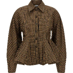 Brown Recycled Polyester Blouse