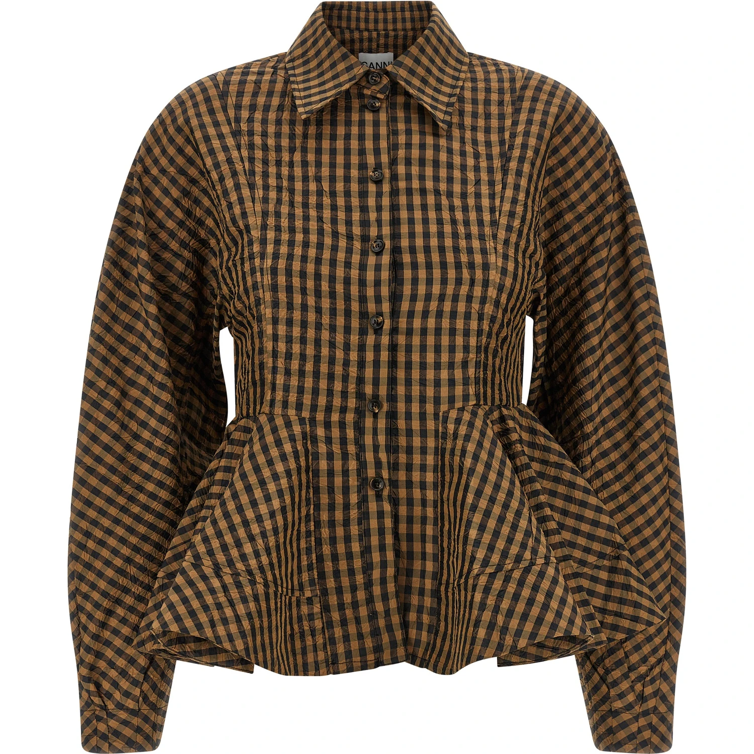 Brown Recycled Polyester Blouse