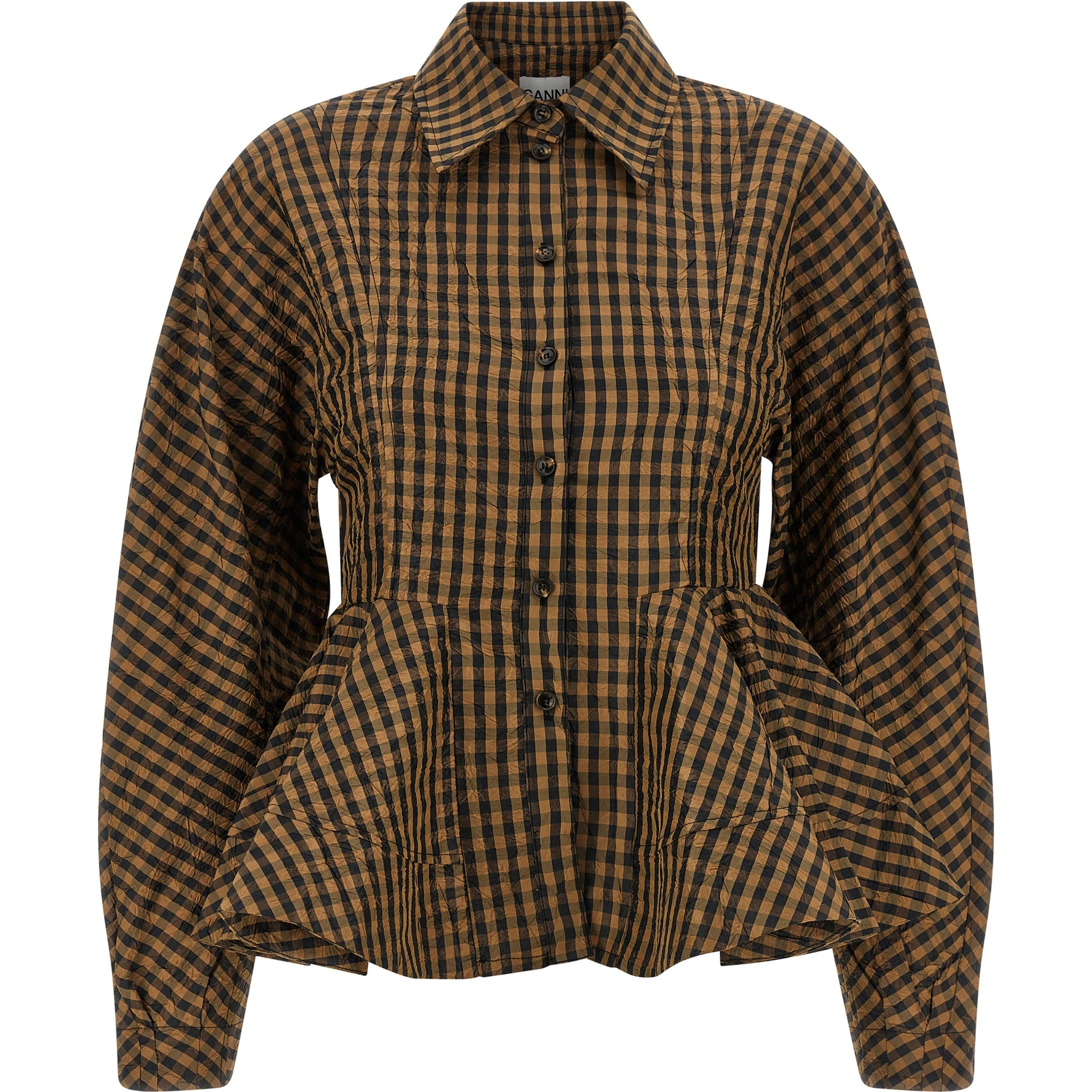 Brown Recycled Polyester Blouse