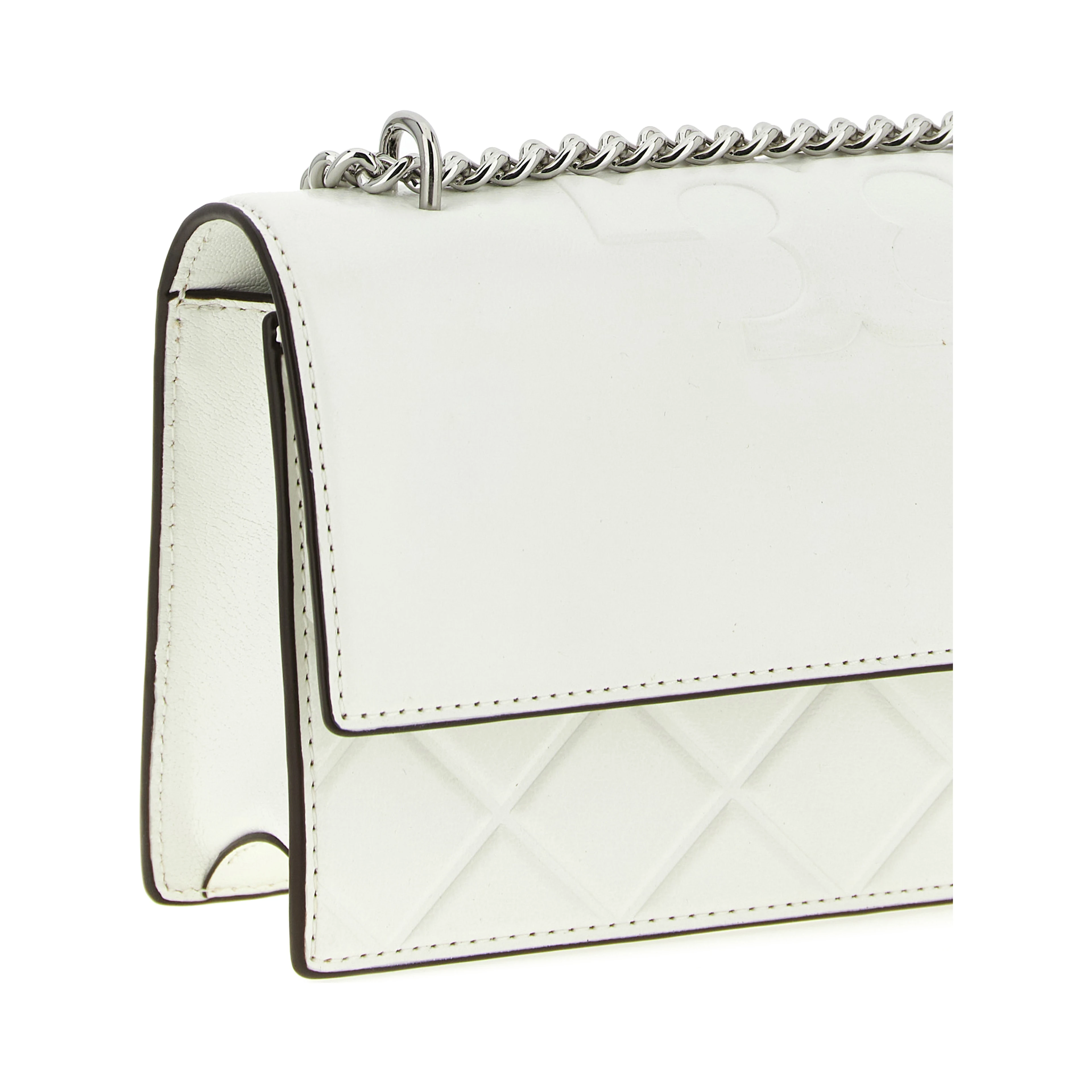 White Goatskin Crossbody Bag