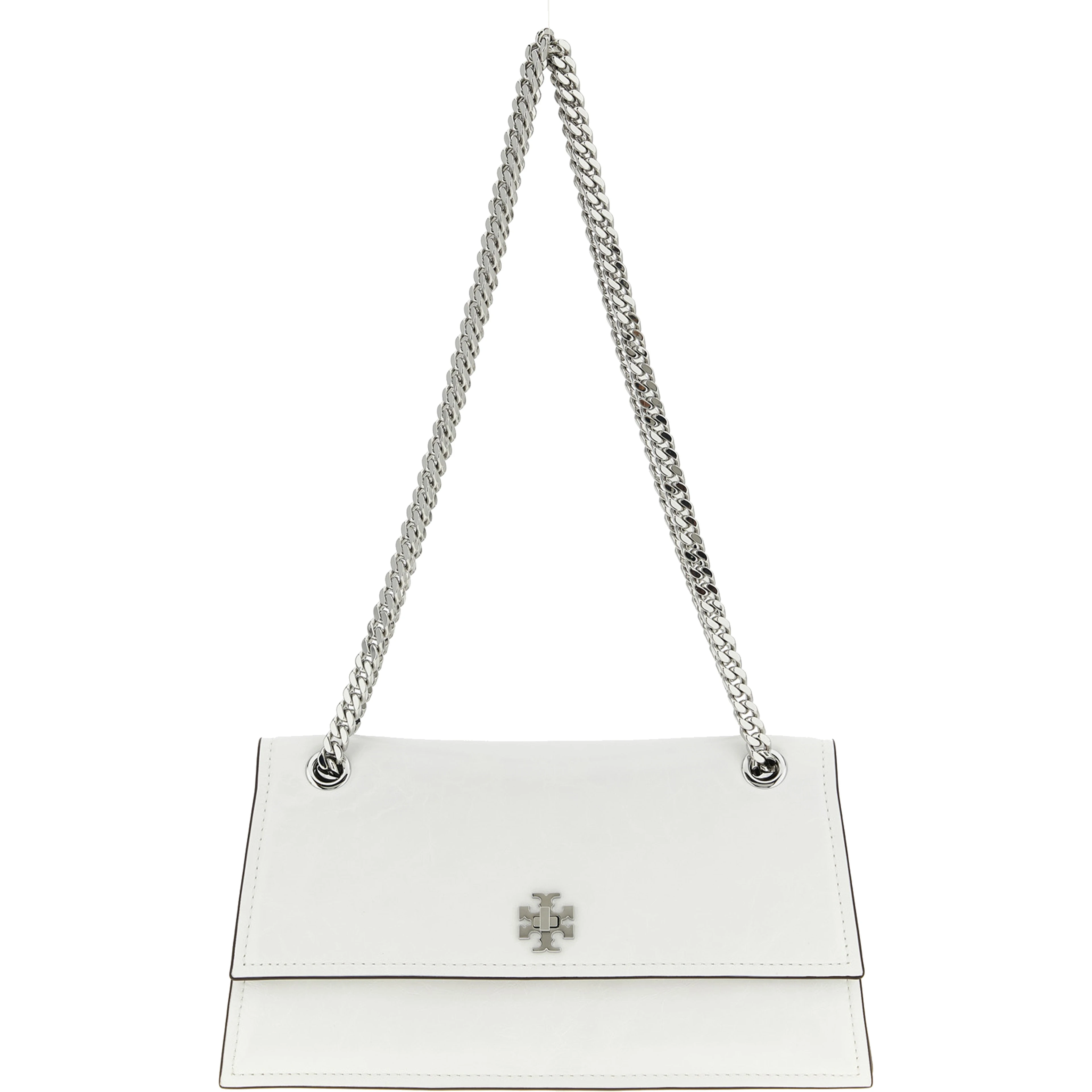 White Lamb Leather Shoulder Bag
