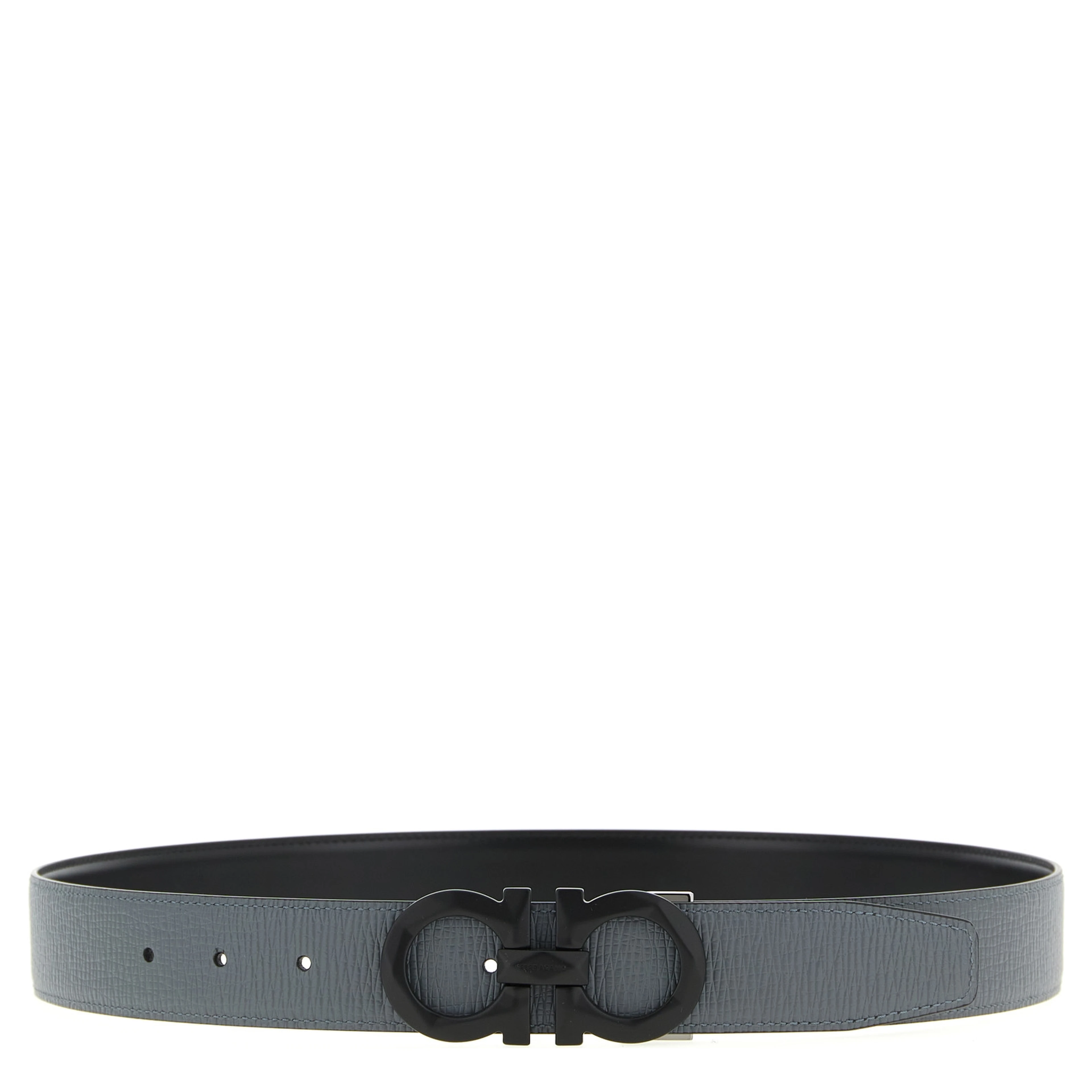 Gray Calfskin Regular Belt