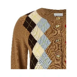 Beige Wool Cardigan