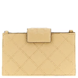Beige Lamb Leather Cardholder