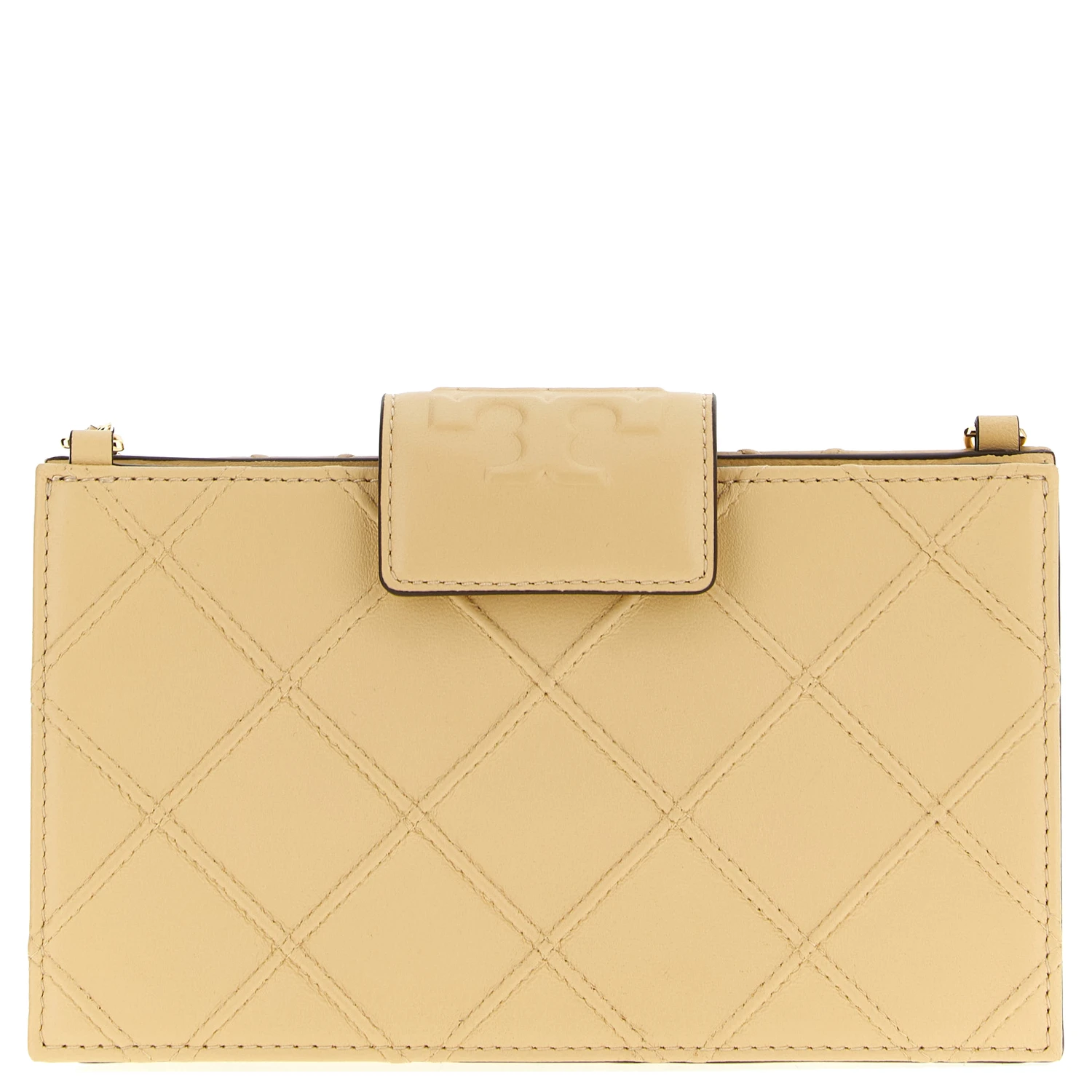 Beige Lamb Leather Cardholder