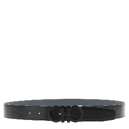 Gray Calfskin Regular Belt