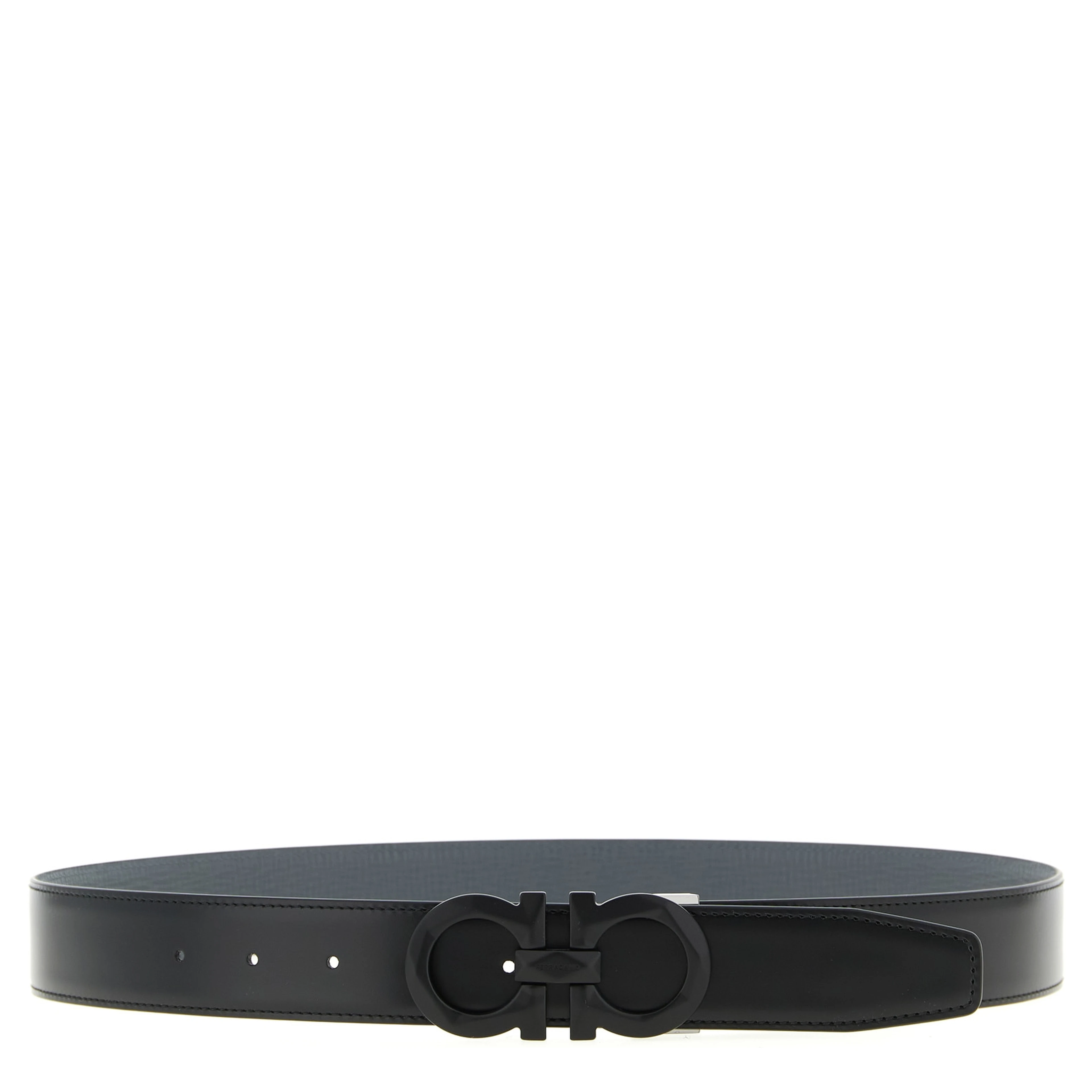 Gray Calfskin Regular Belt