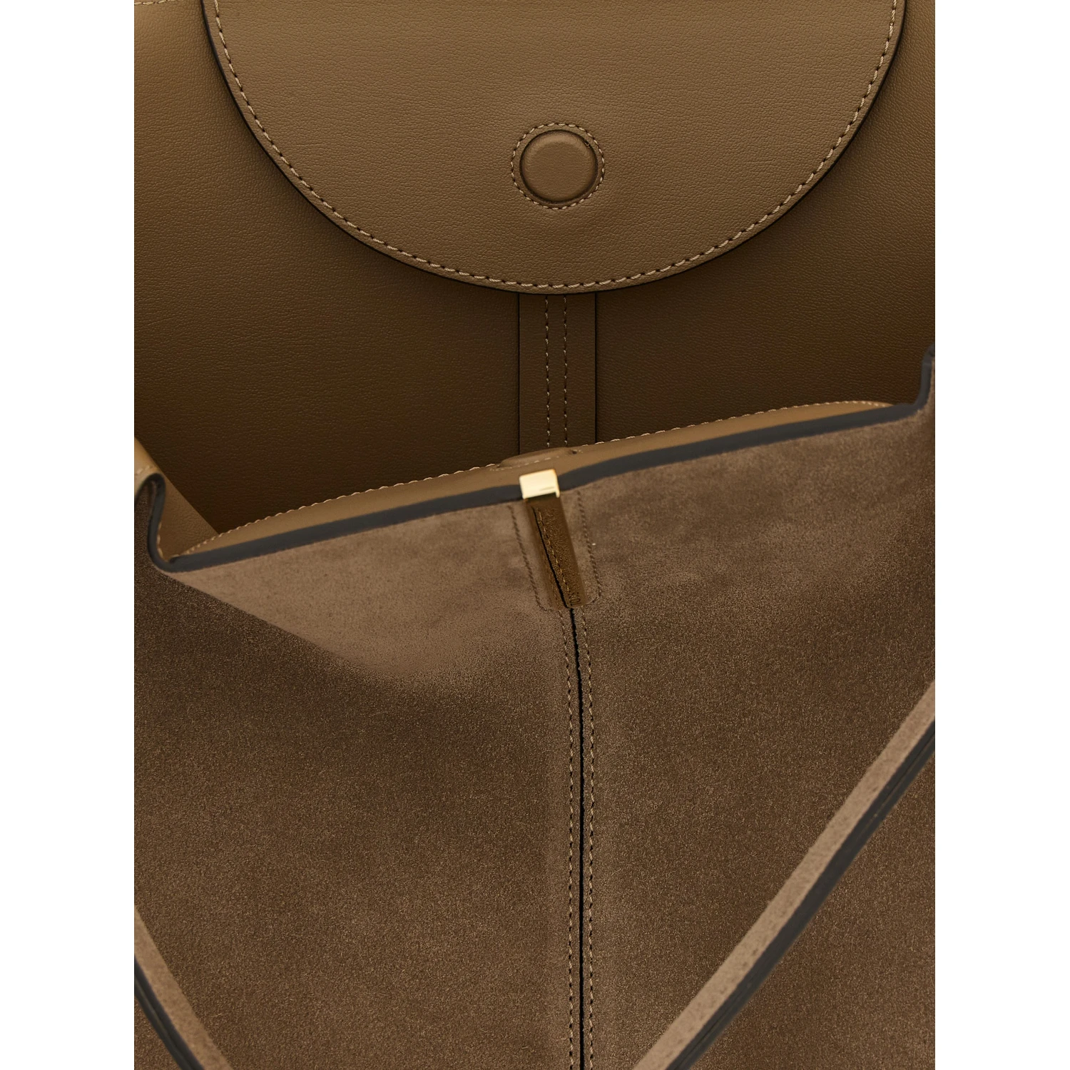 Beige Calfskin Tote Bag