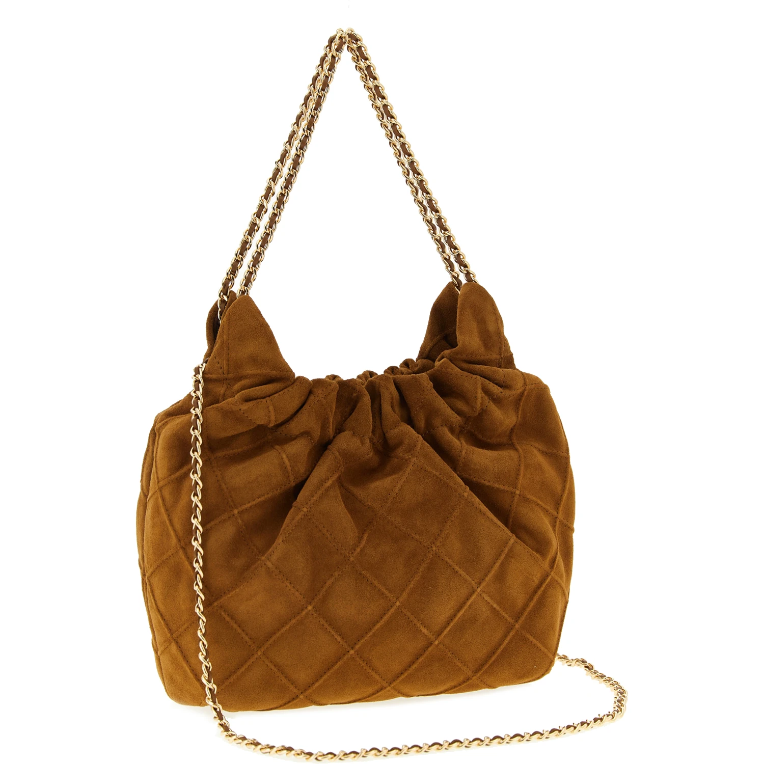 Brown Bovine Leather Handbag